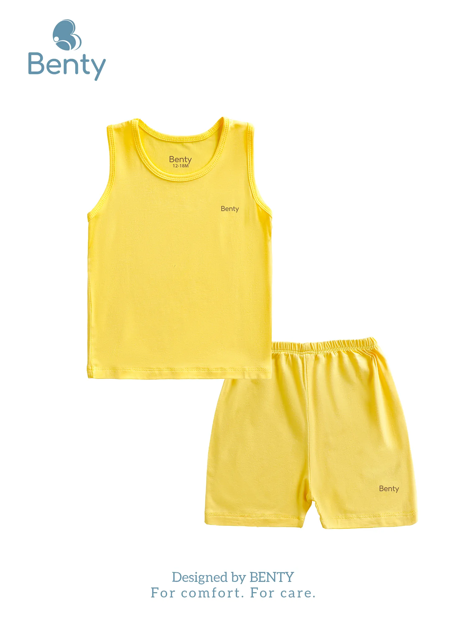 BENTY basic solid color tank top set made from soft, smooth fabric