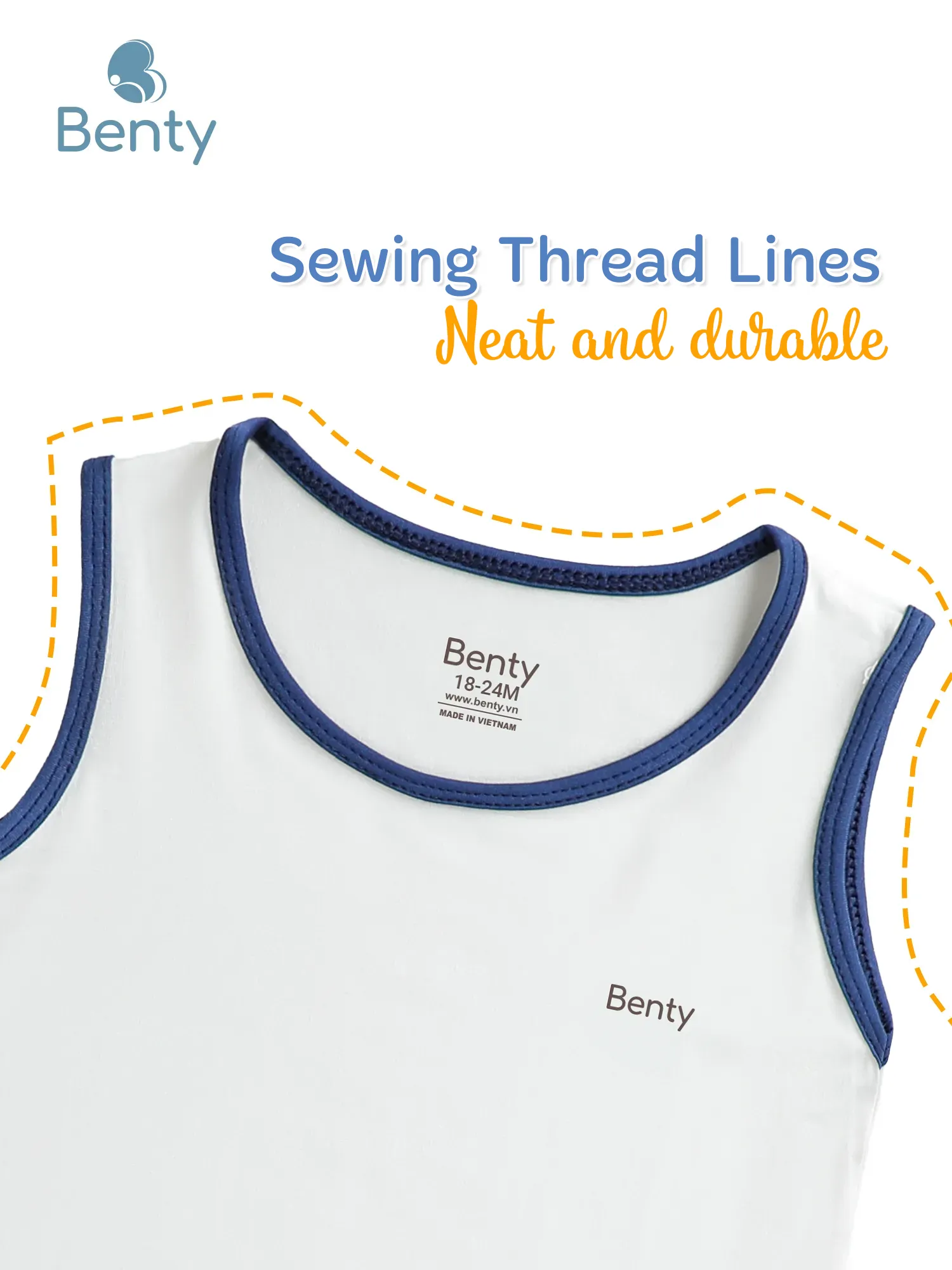 BENTY tank top set with plain trim cute, made of high-quality, soft fabric