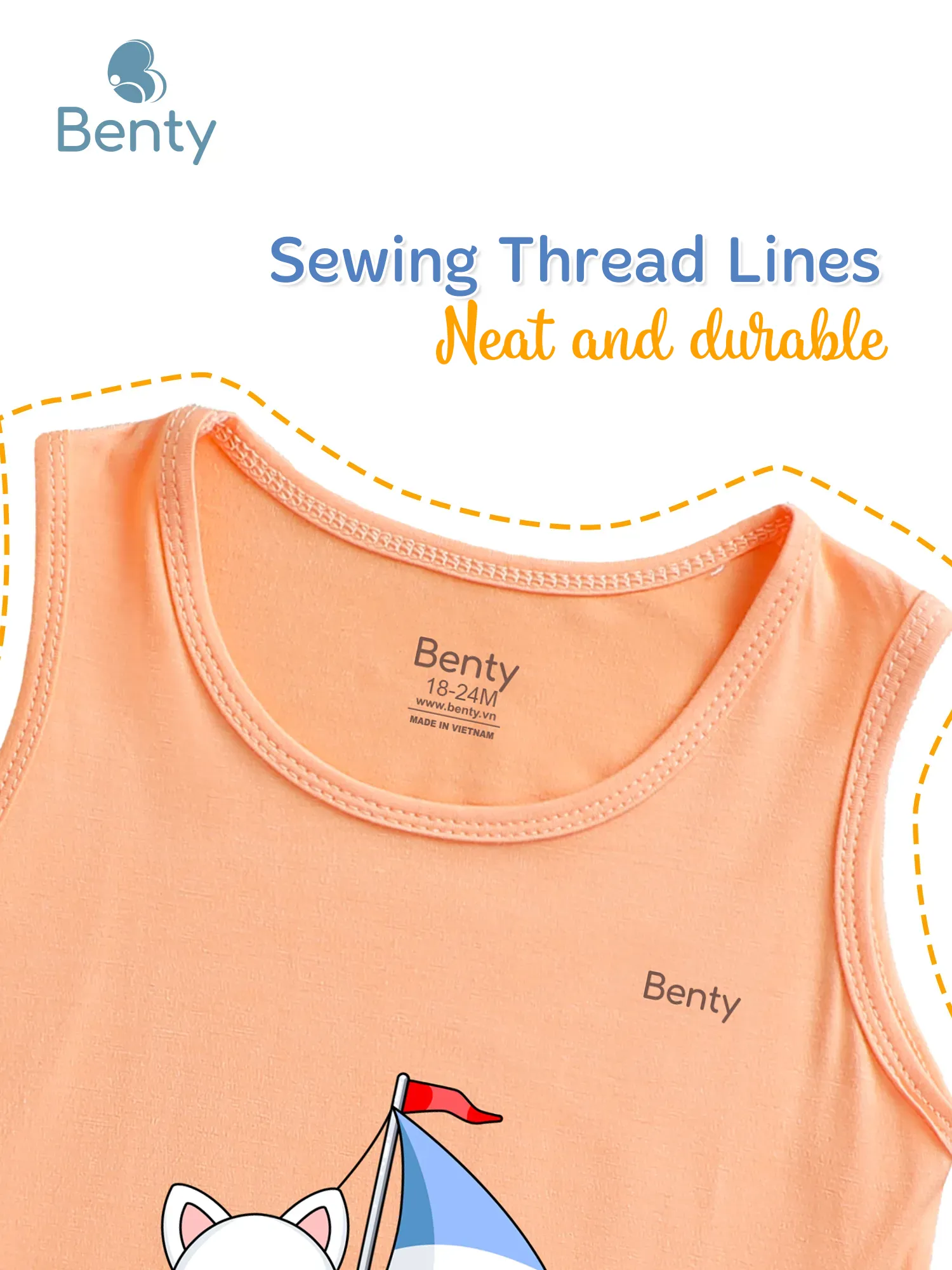 Benty BT091 cat on the ship tank top set high-quality, cool