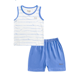 BENTY tank top set with horizontal stripe pattern, soft, smooth