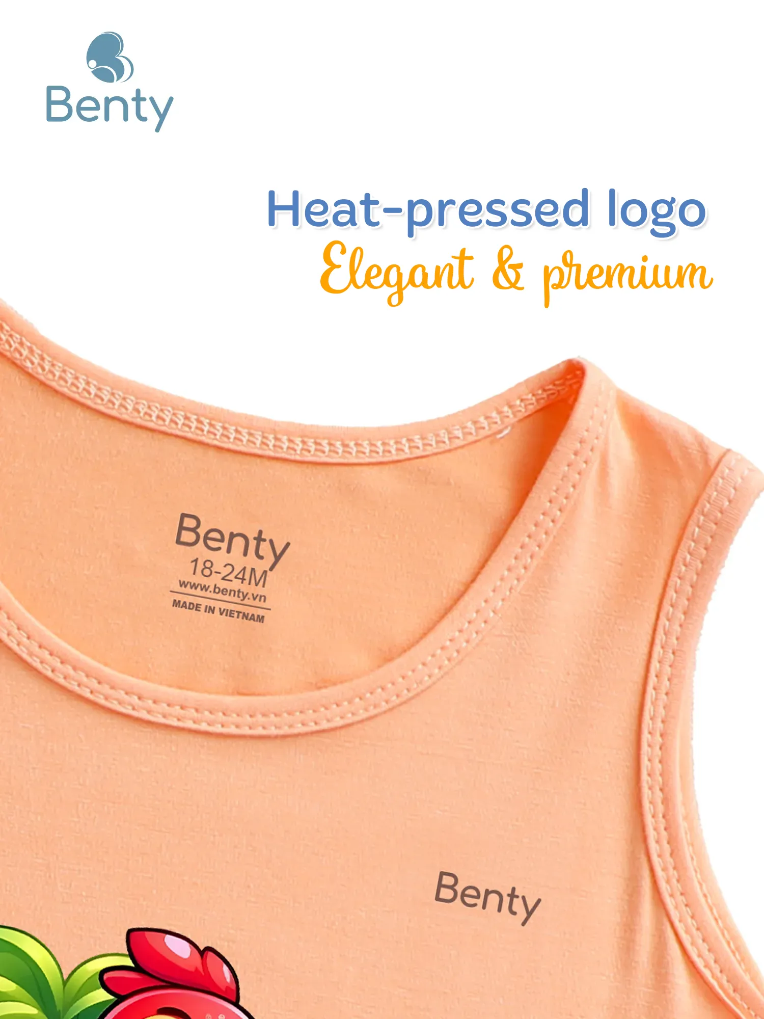 Parrot Benty BT117 tank top set, cool and soft children’s clothes