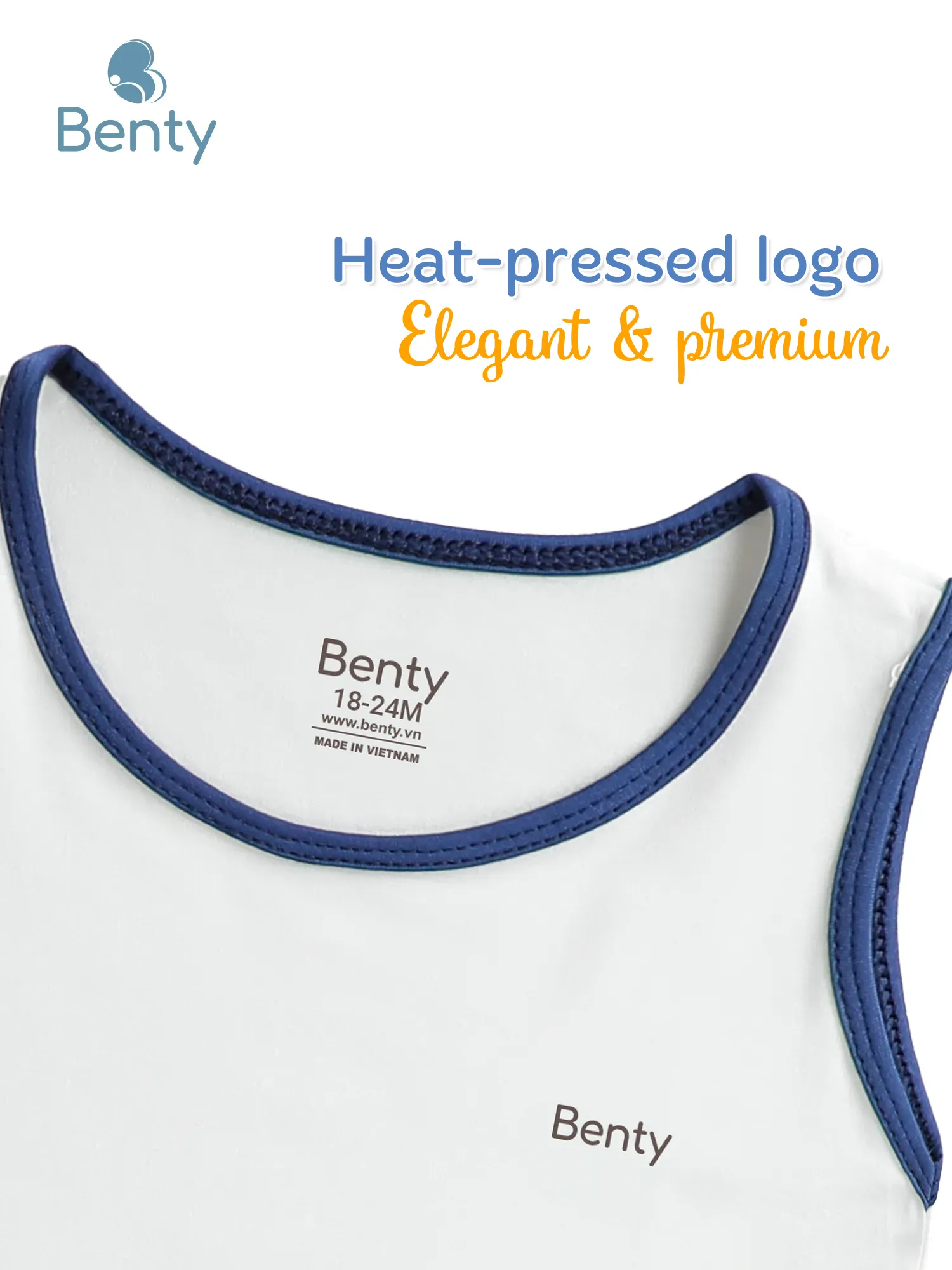 BENTY tank top set with plain trim cute, made of high-quality, soft fabric