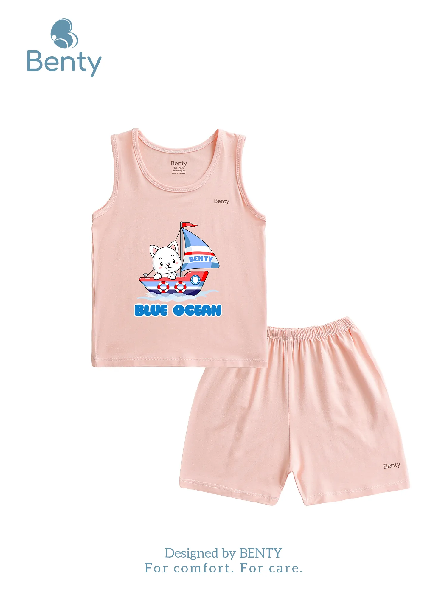 Benty BT091 cat on the ship tank top set high-quality, cool