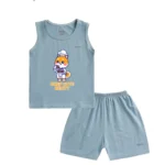 Bộ ba lỗ chú mèo đầu bếp BENTY BT089, quần áo trẻ em bé trai bé gái