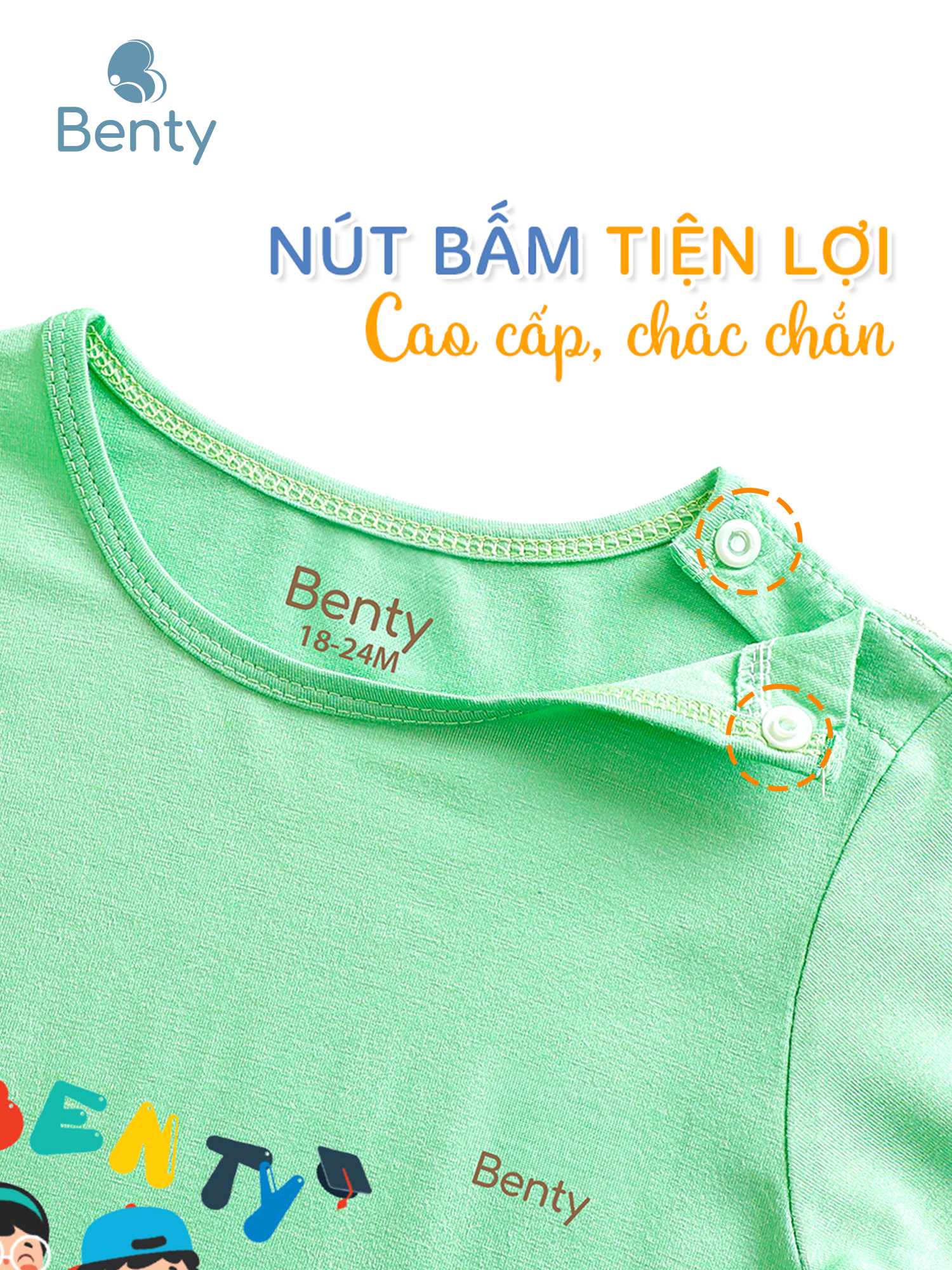 Áo lửng quần lửng BT033 BENTY quần áo trẻ em dễ thương
