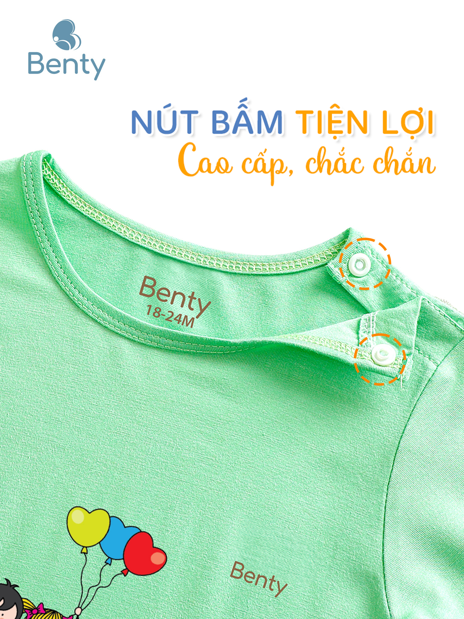 Áo lửng quần lửng BT034 BENTY chất vải mềm mịn mát cho bé