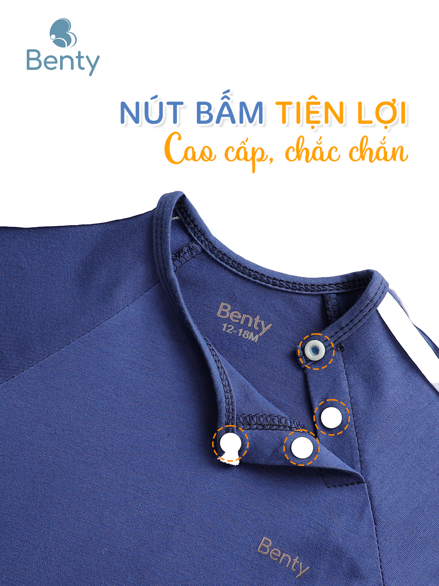 Bộ cộc tay cài chéo thể thao BENTY basic, đồ bộ trẻ em