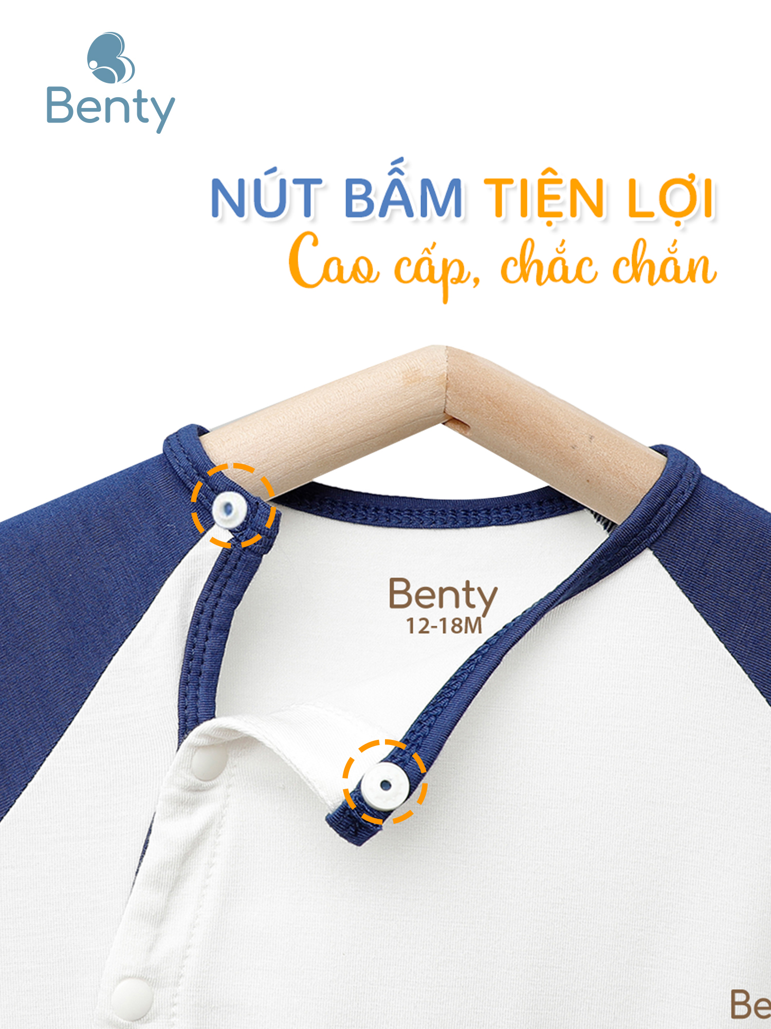 Body cộc cài lệch BENTY trơn basic, bodysuit cao cấp cho bé