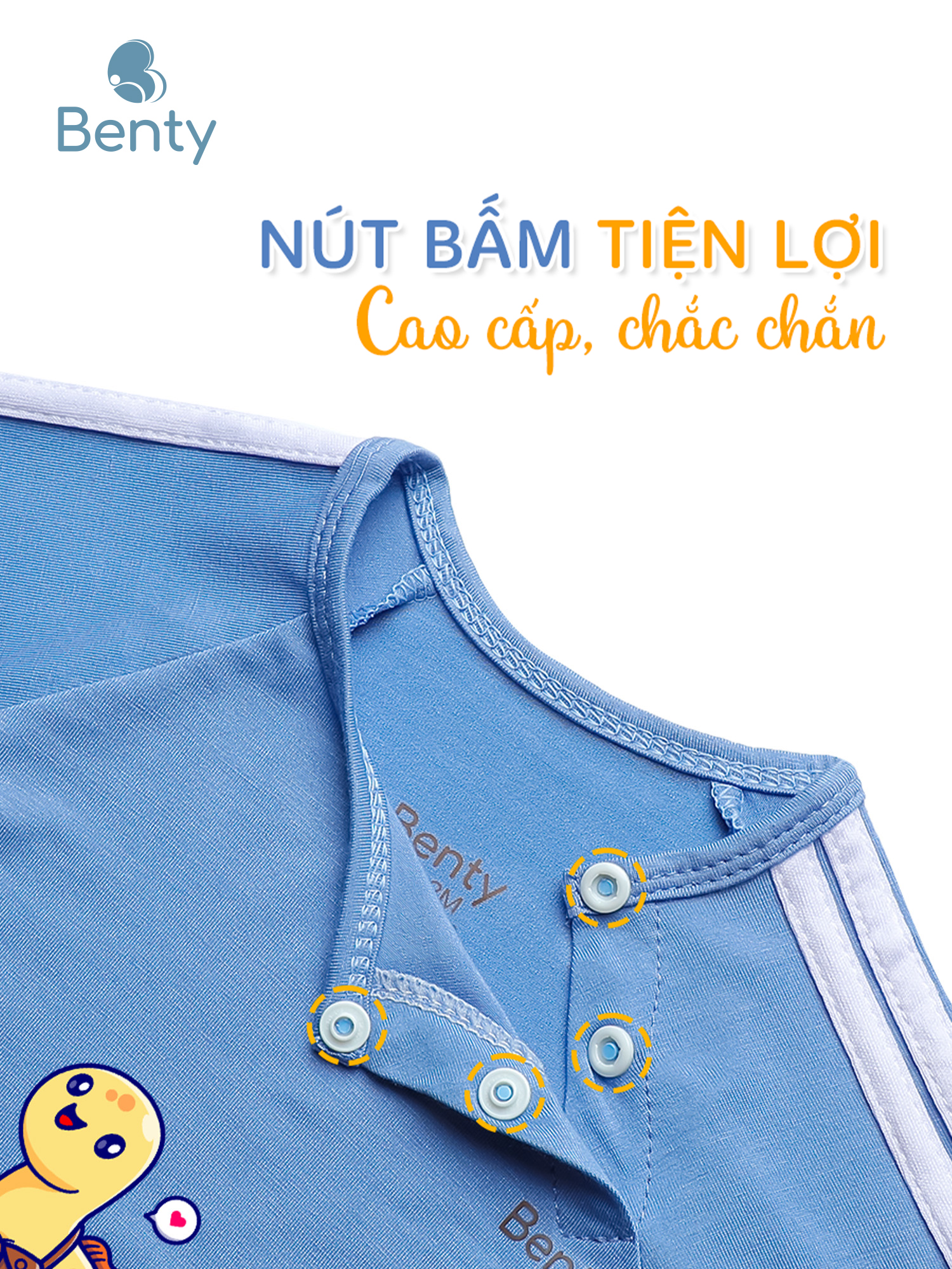 Dài tay cài chéo thể thao BT094 BENTY dễ thương cho bé