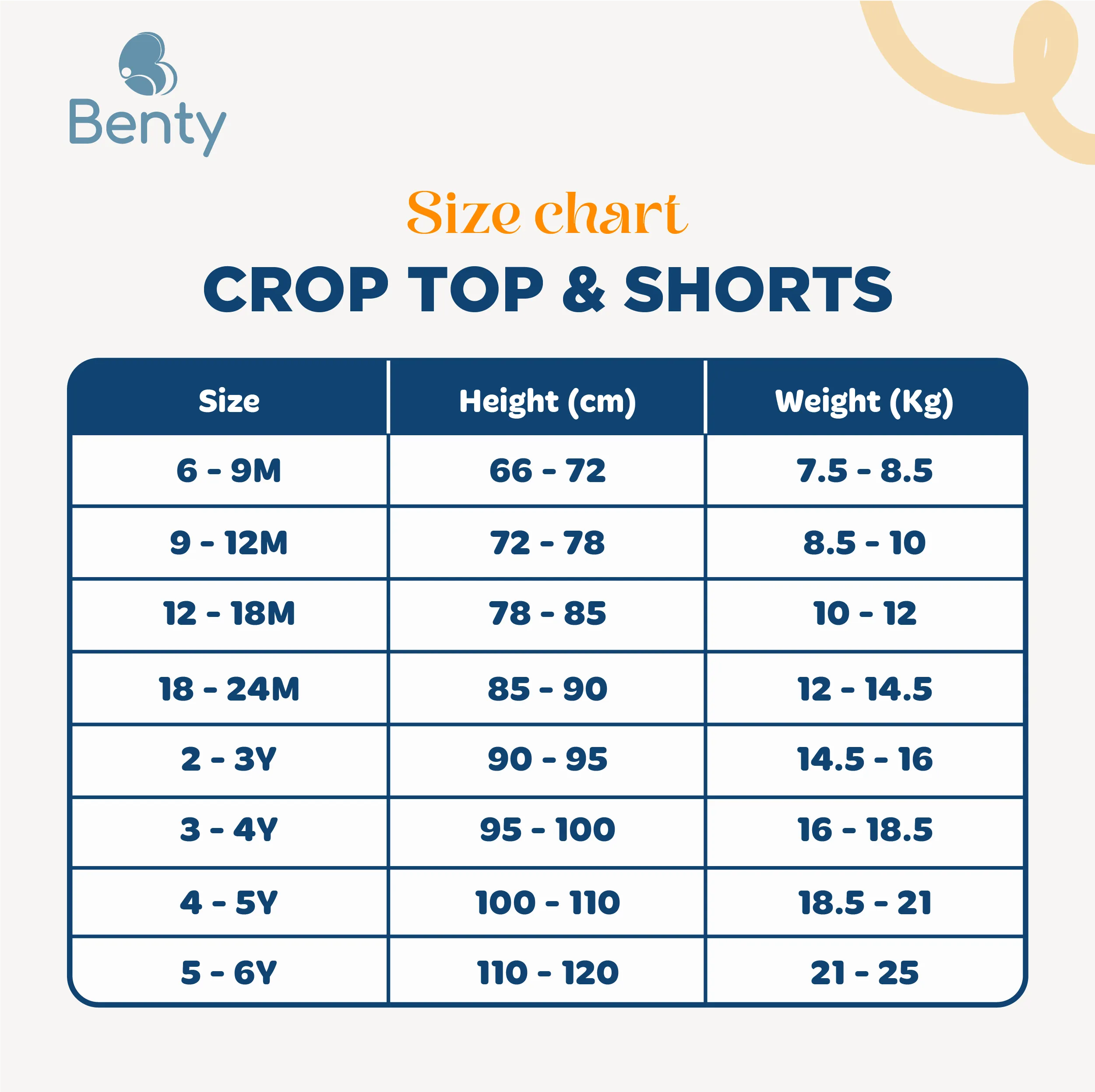 BENTY solid short set with hem made from child safe