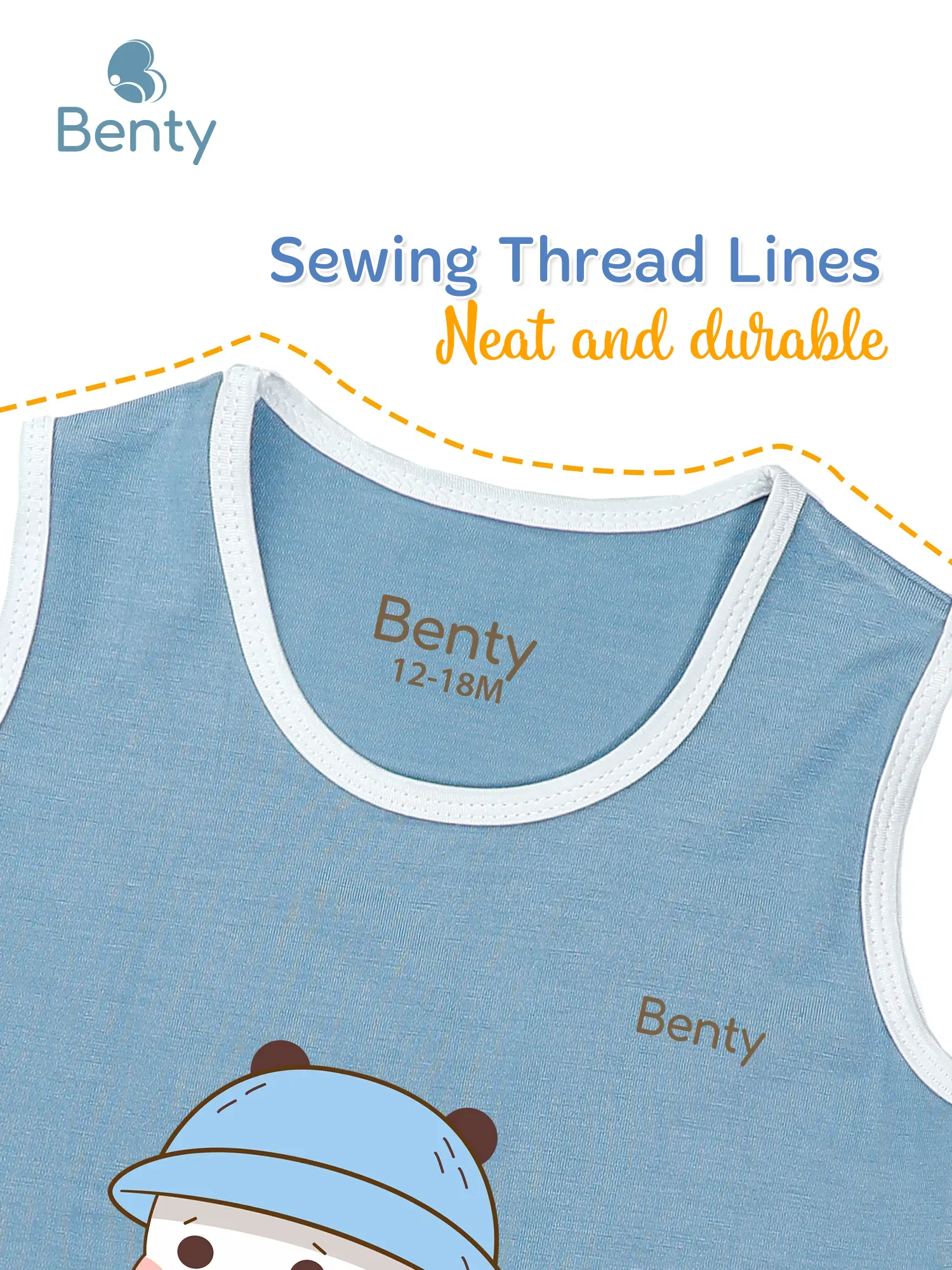 Benty BT071 tank top sports with cute Bubu print, comfortable