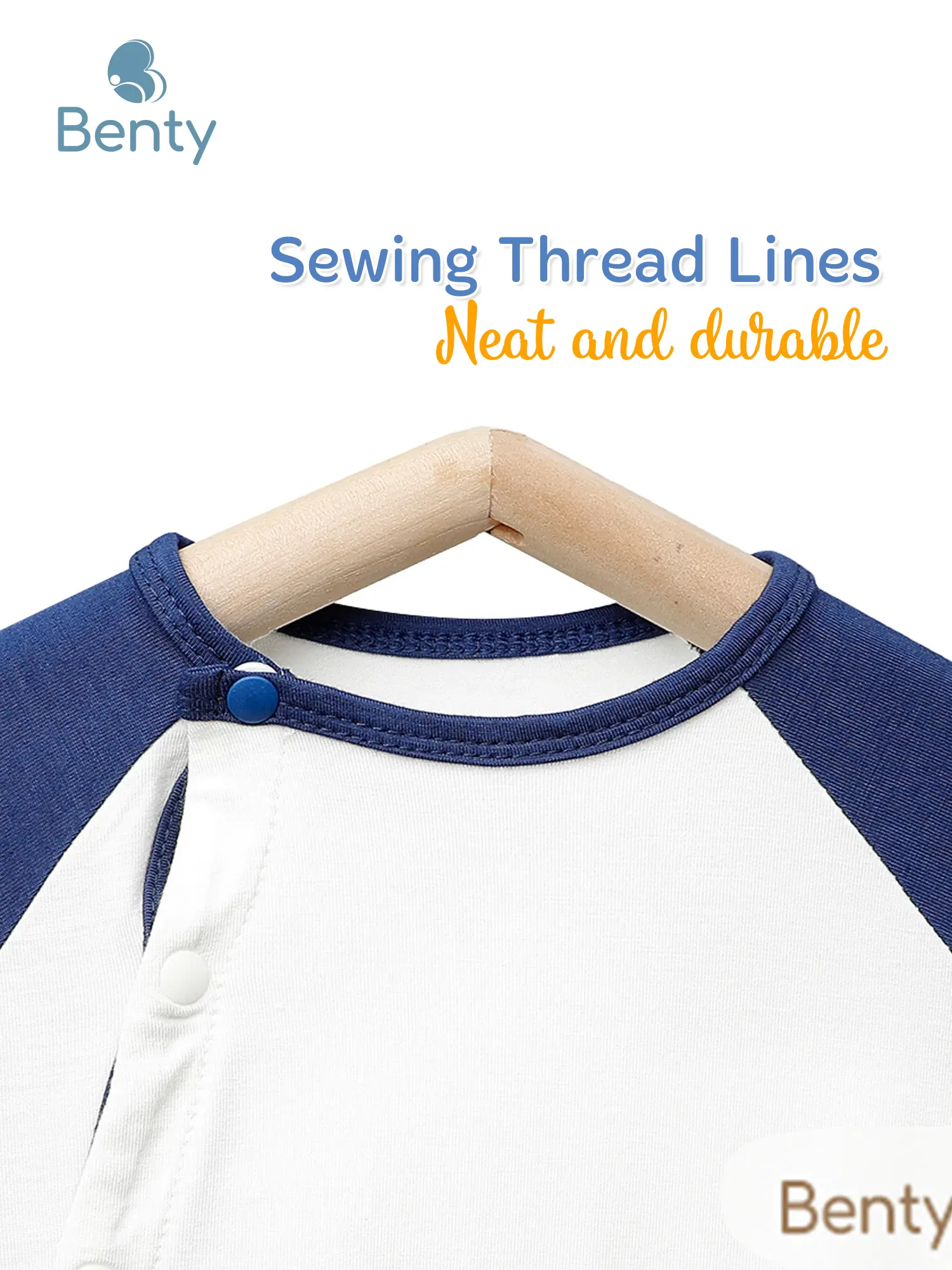 BENTY basic plain short-sleeved bodysuit with a side snap closure for babies