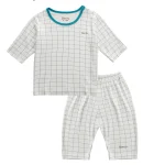 Bộ lửng họa tiết caro phối viền BENTY đồ bộ cao cấp cho bé