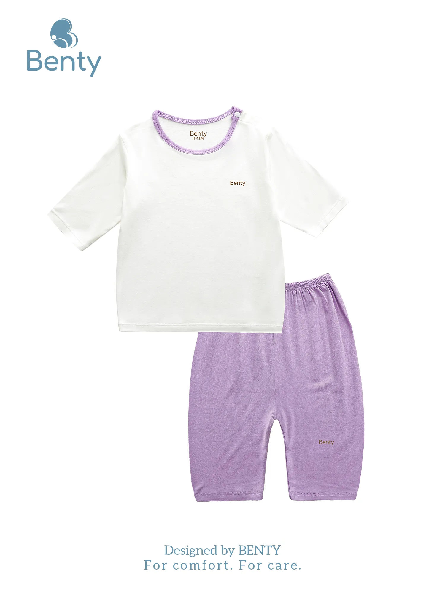 Bộ lửng phối viền trơn BENTY chất liệu an toàn cho làn da