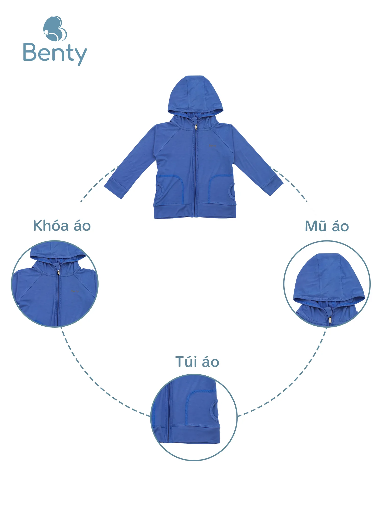 Áo khoác màu trơn BENTY chất vải mềm mịn thoáng mát