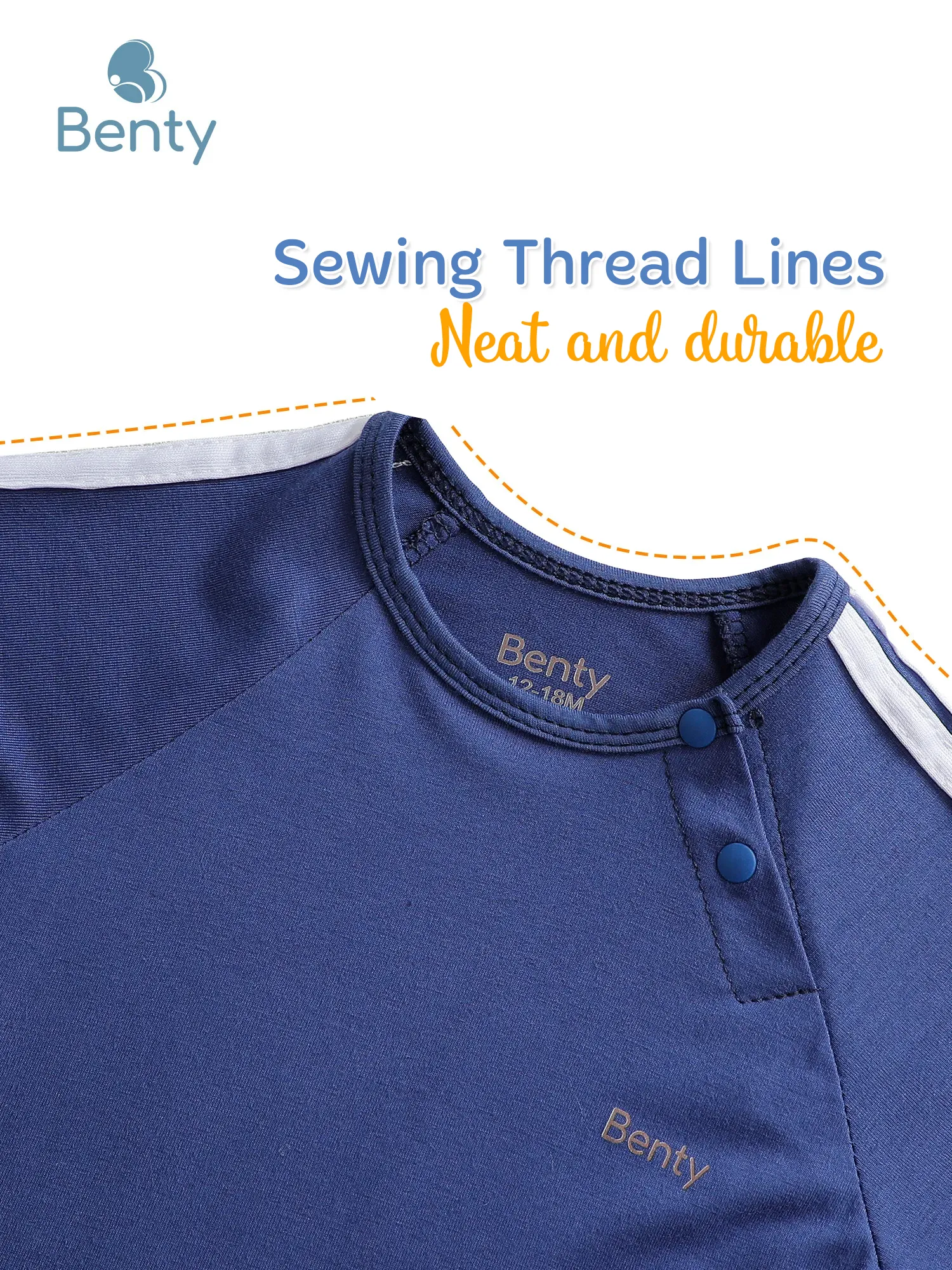 BENTY basic sporty short sleeve cross button set, kids outfit