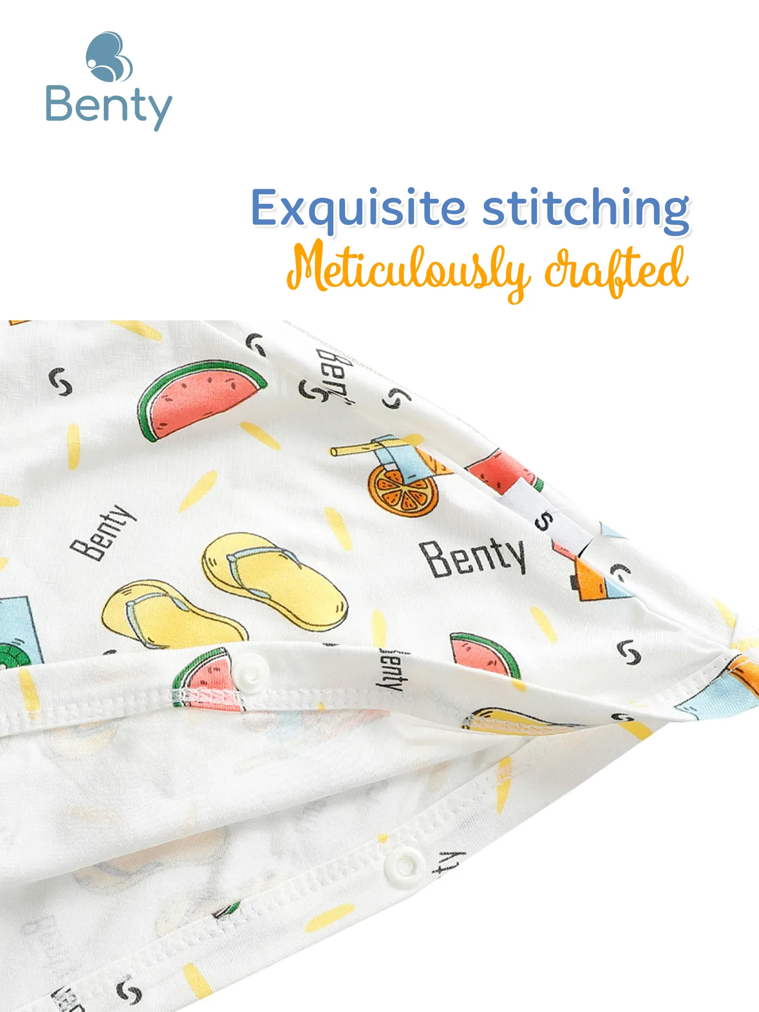 BENTY patterned sun protection cloak for kids, soft fabric