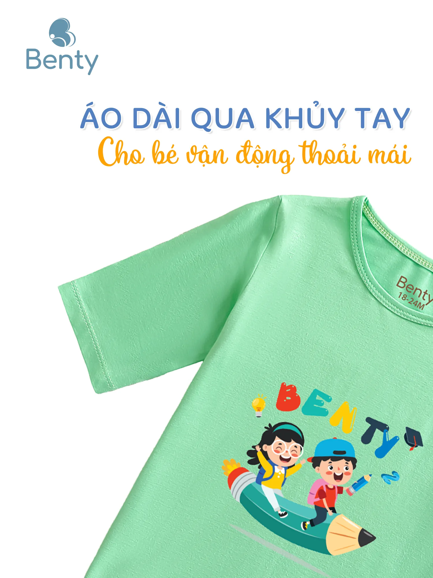 Áo lửng quần lửng BT033 BENTY quần áo trẻ em dễ thương