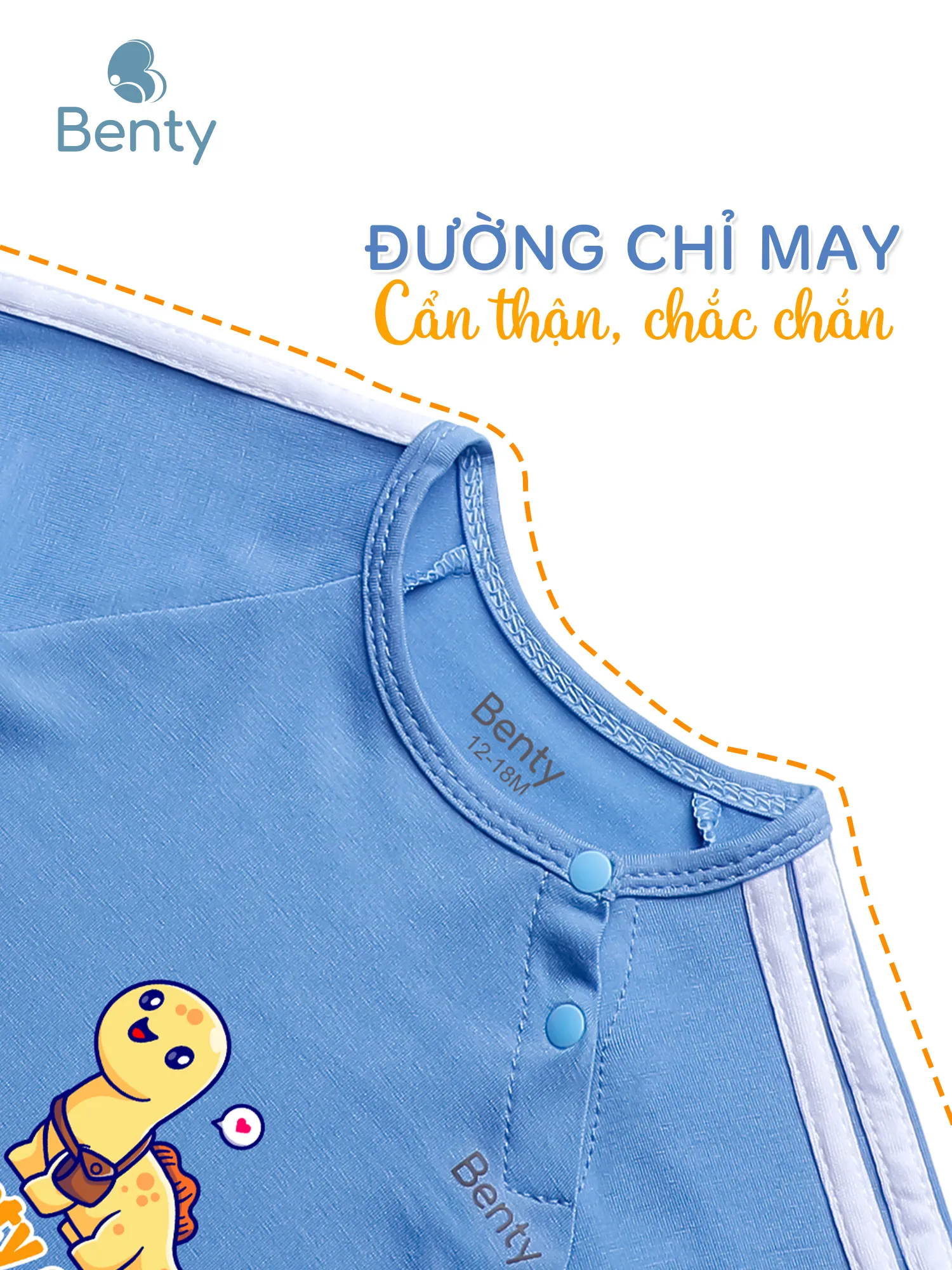 Dài tay cài chéo thể thao BT094 BENTY dễ thương cho bé