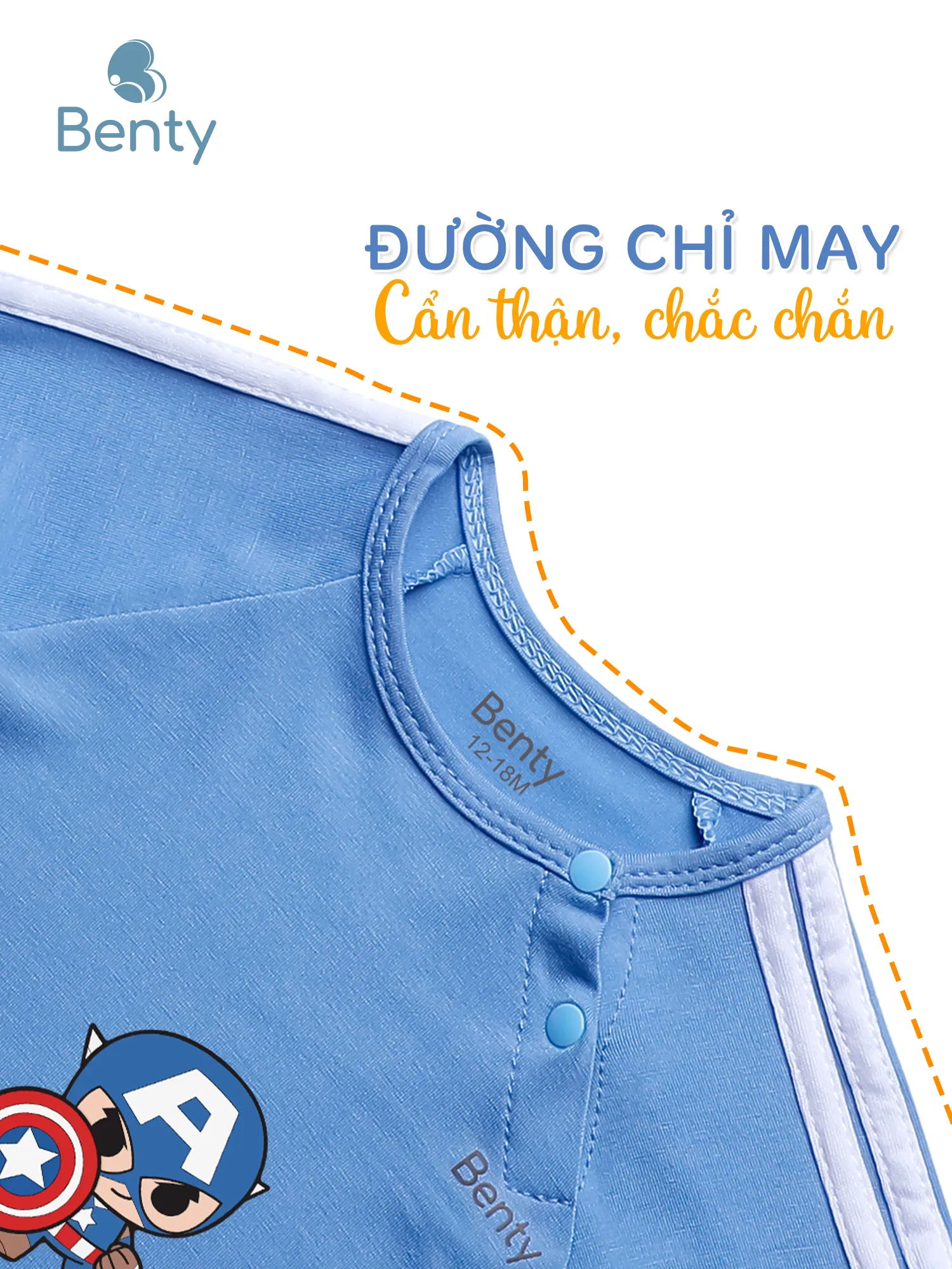 Dài tay cài chéo thể thao BT097 BENTY đồ bộ cho bé đi chơi