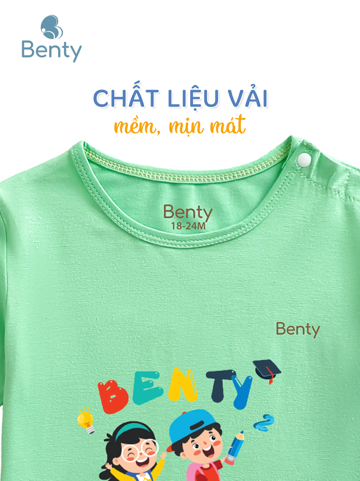 Áo lửng quần lửng BT033 BENTY quần áo trẻ em dễ thương