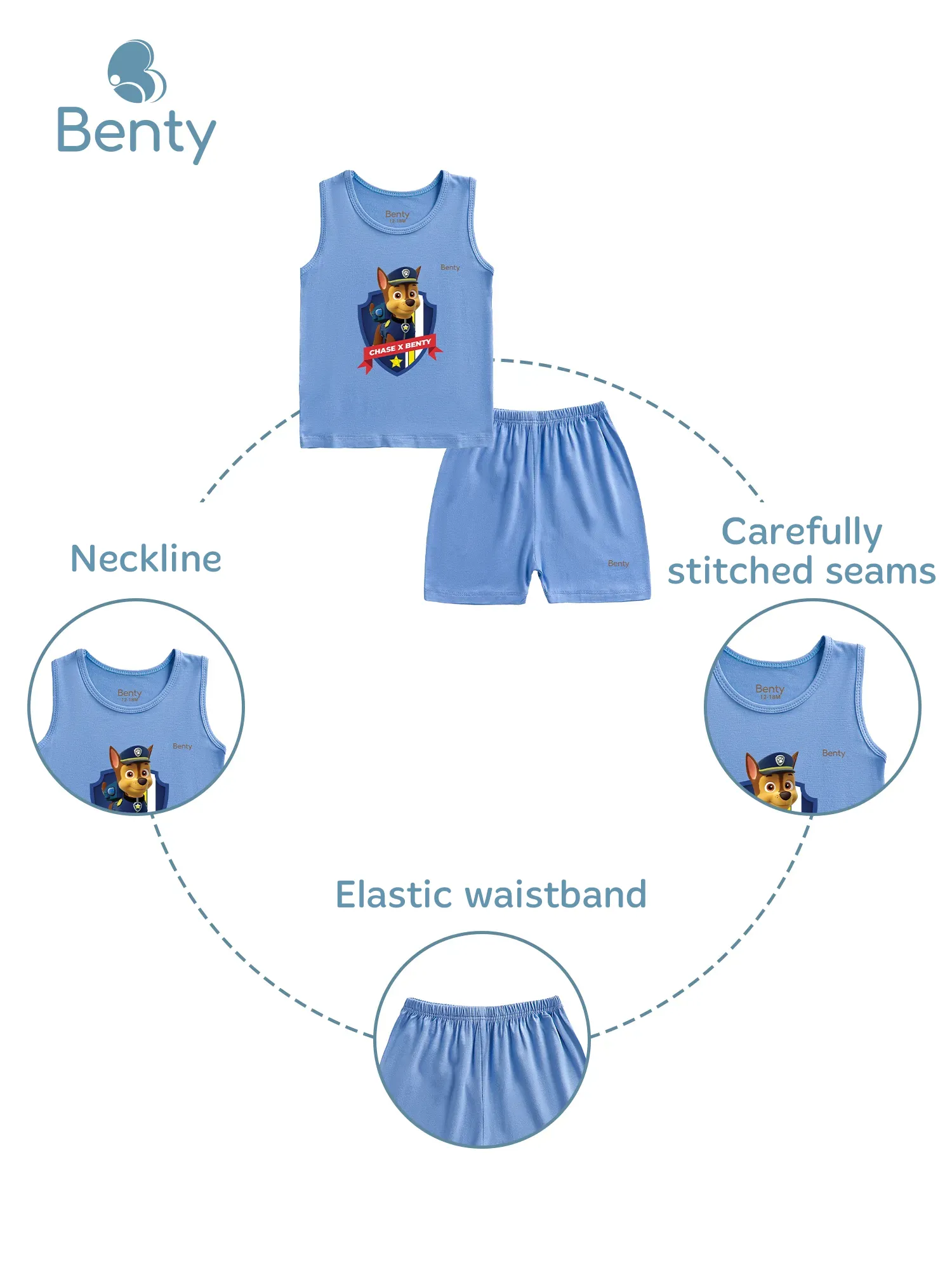 Paw patrol kids tank top set – authentic high quality