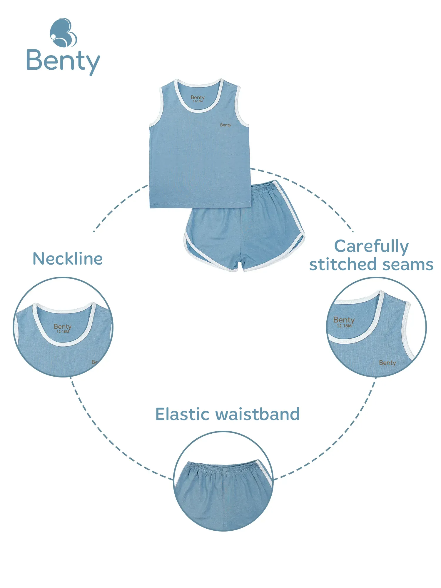 BENTY tank top sports, smooth, soft, cool, basic Korean style.