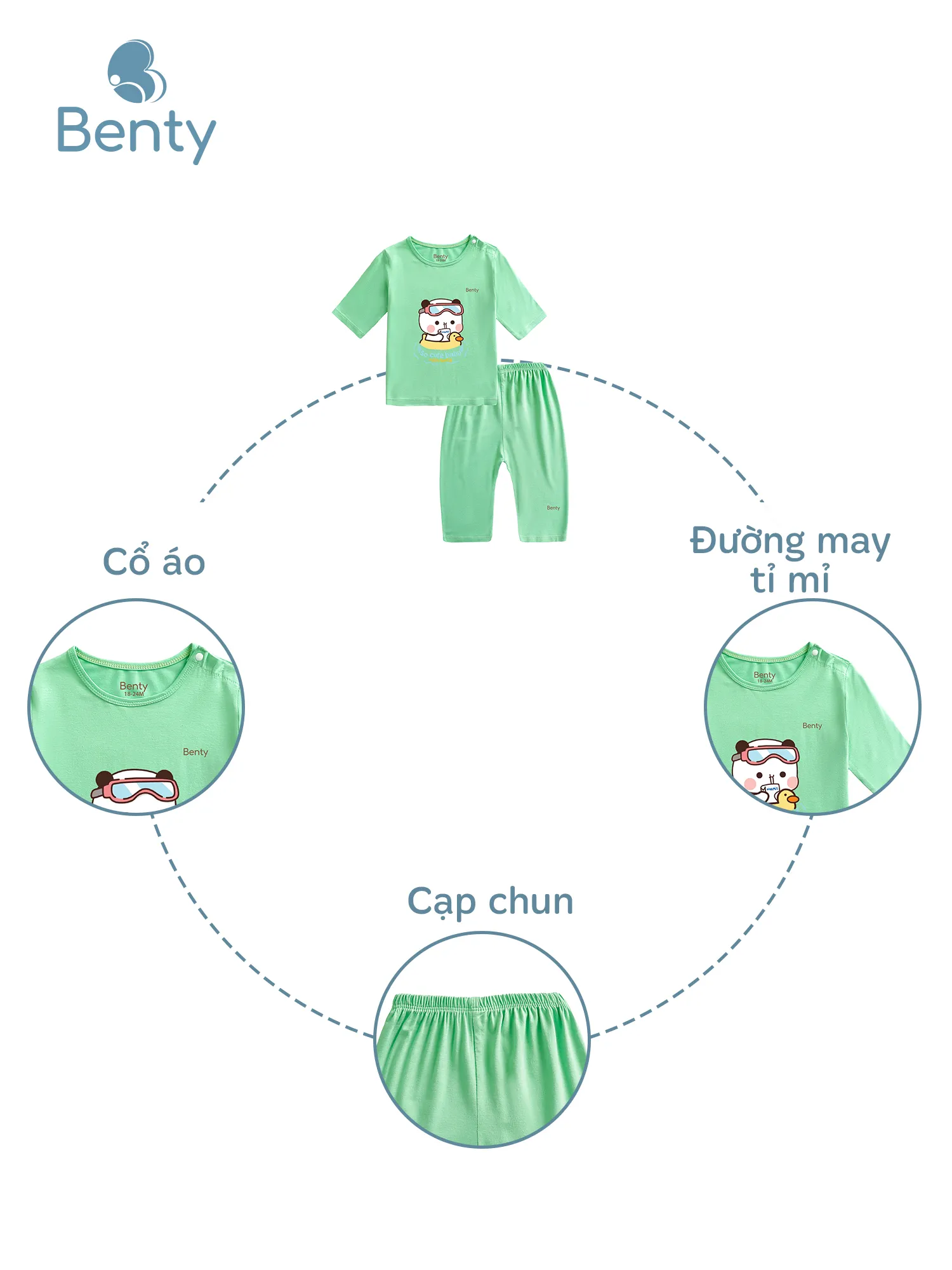 Áo lửng quần lửng BT031 BENTY chất vải mềm mịn cao cấp