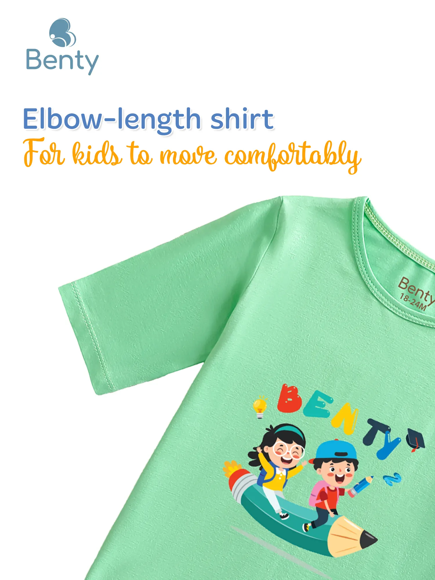 BT033 BENTY mid-length set, adorable clothing for kids