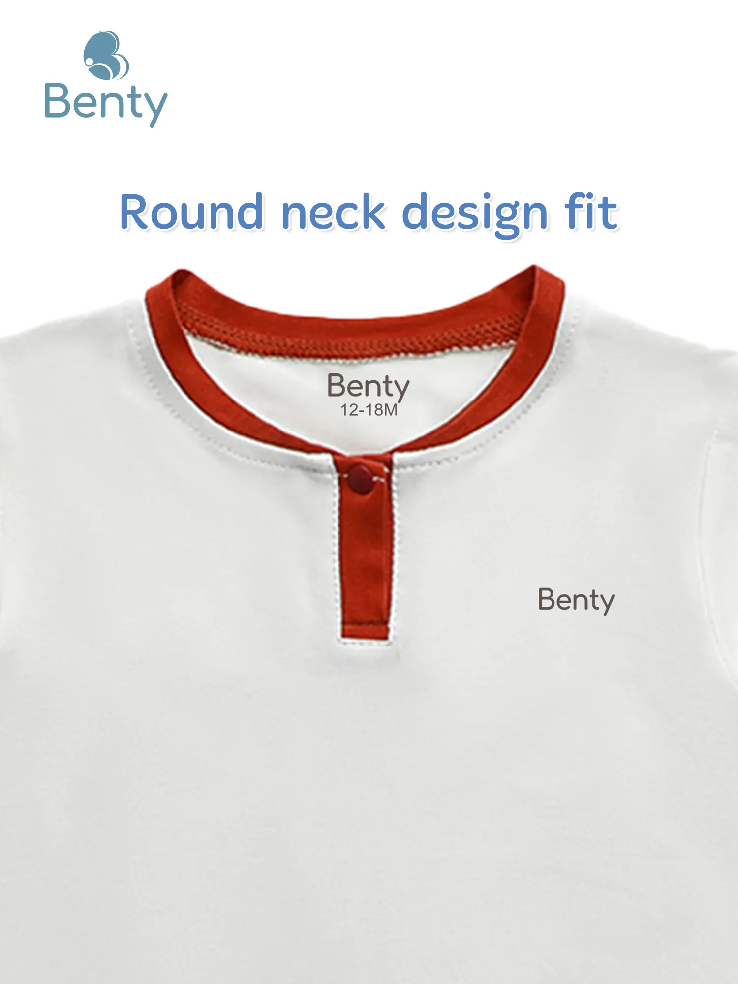 BENTY plain polo style short sleeve set, safe fabric for baby’s skin