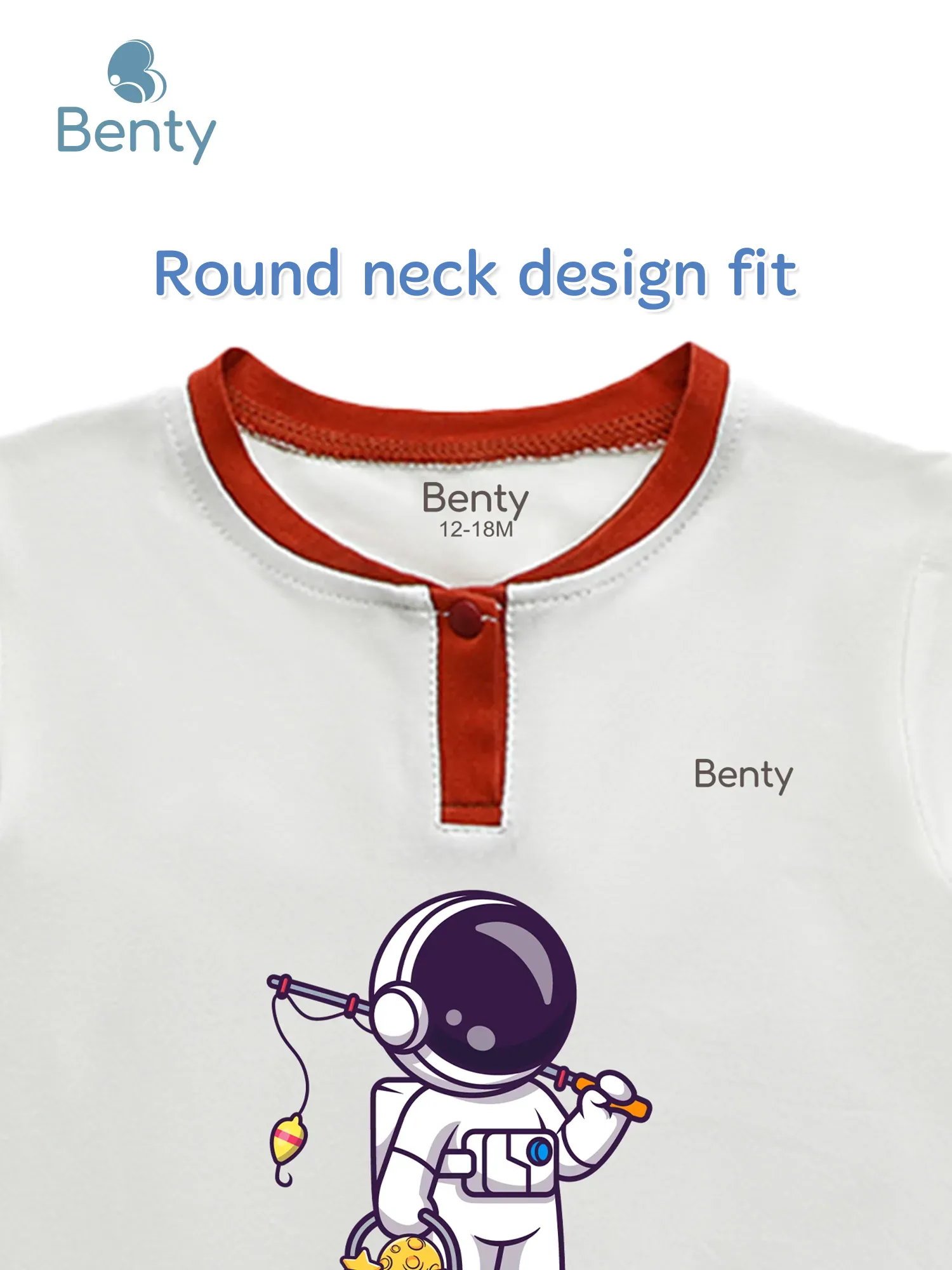 BENTY BT096 polo style short sleeve set with angler print, premium kidswear