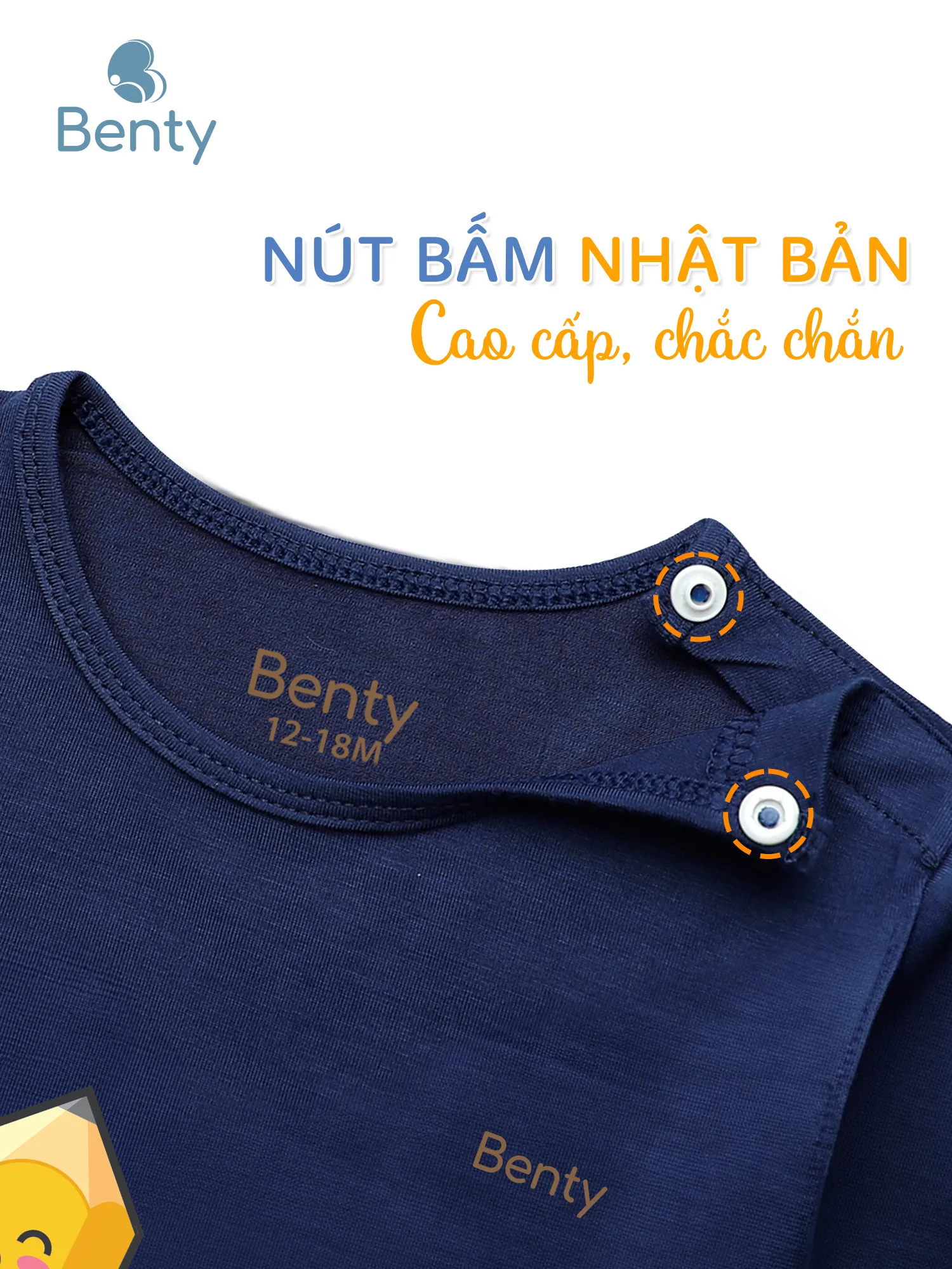 Dài tay cài vai BT030 BENTY đồ bộ chính hãng cho bé