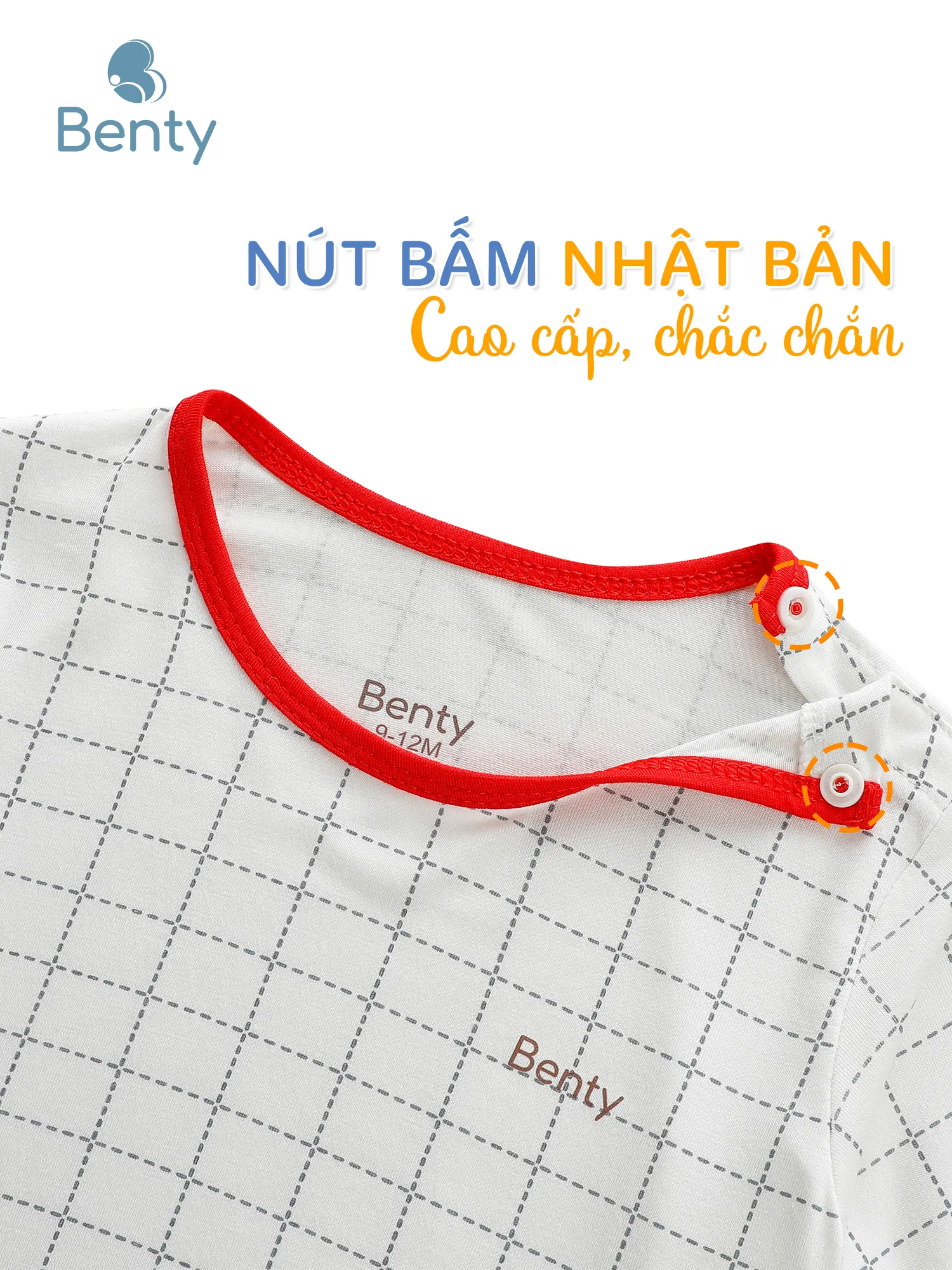 Bộ lửng họa tiết caro phối viền BENTY đồ bộ cao cấp cho bé
