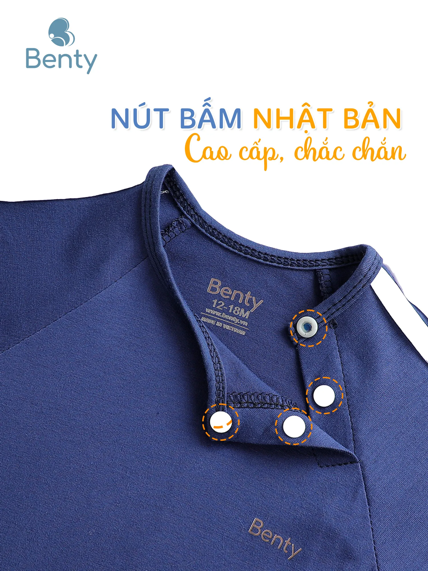 Bộ cộc tay cài chéo thể thao BENTY basic, đồ bộ trẻ em