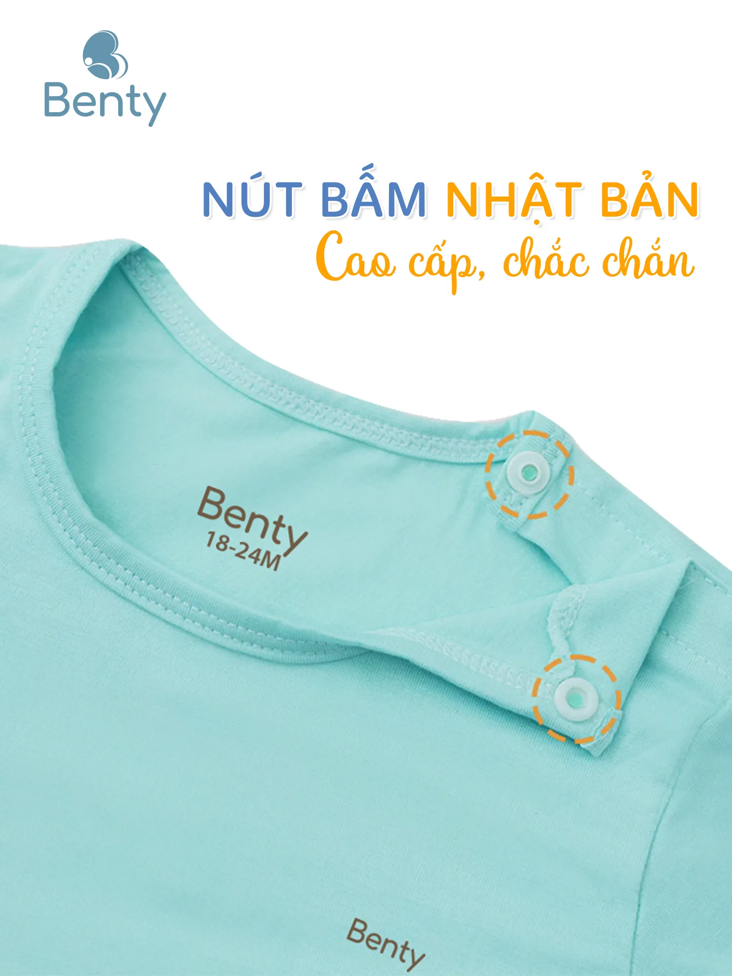 Bộ áo cộc quần dài BENTY trơn basic, cài vai tiện lợi