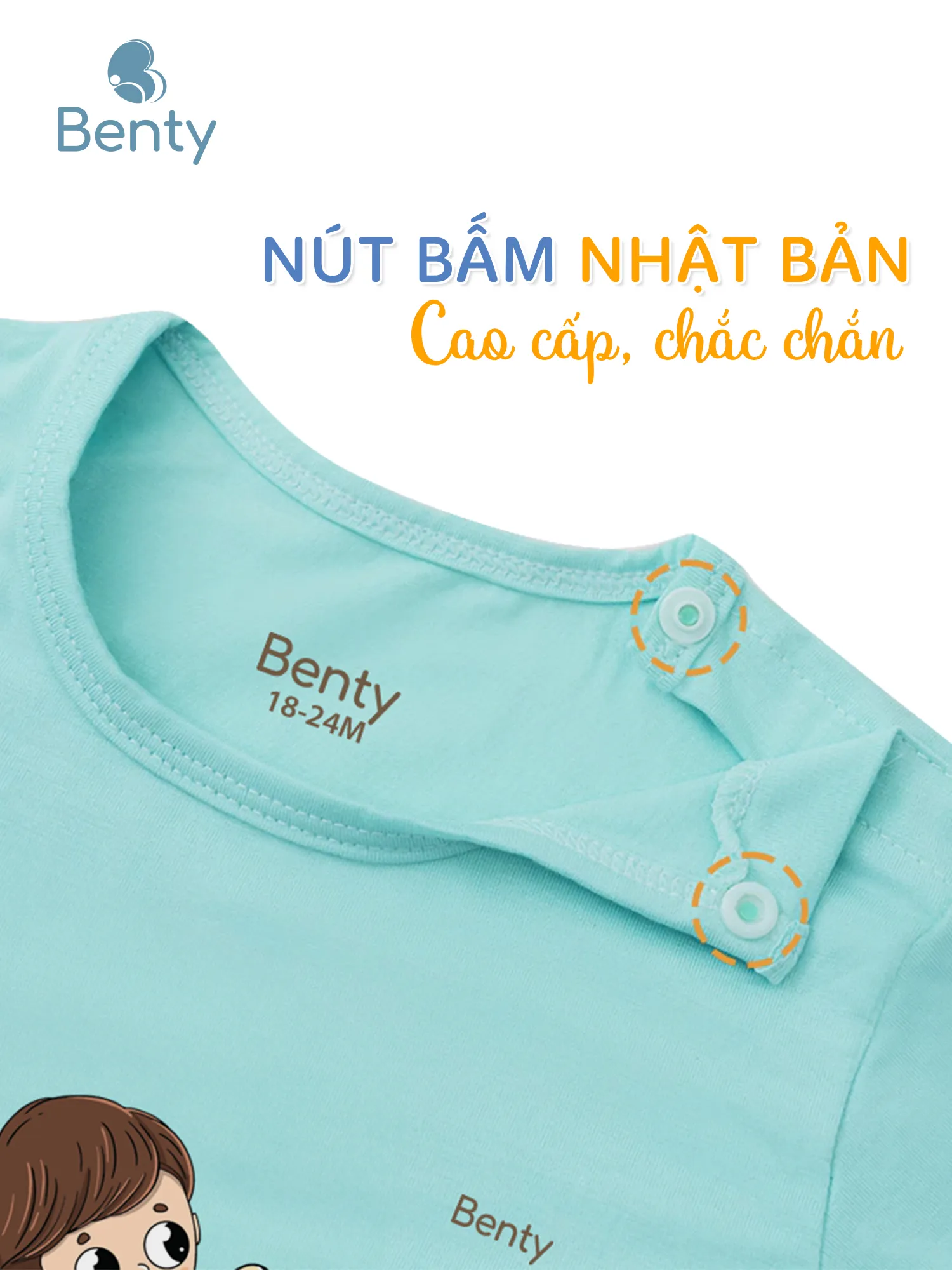 Áo cộc quần dài trẻ em BENTY in BT032, đồ bộ chính hãng