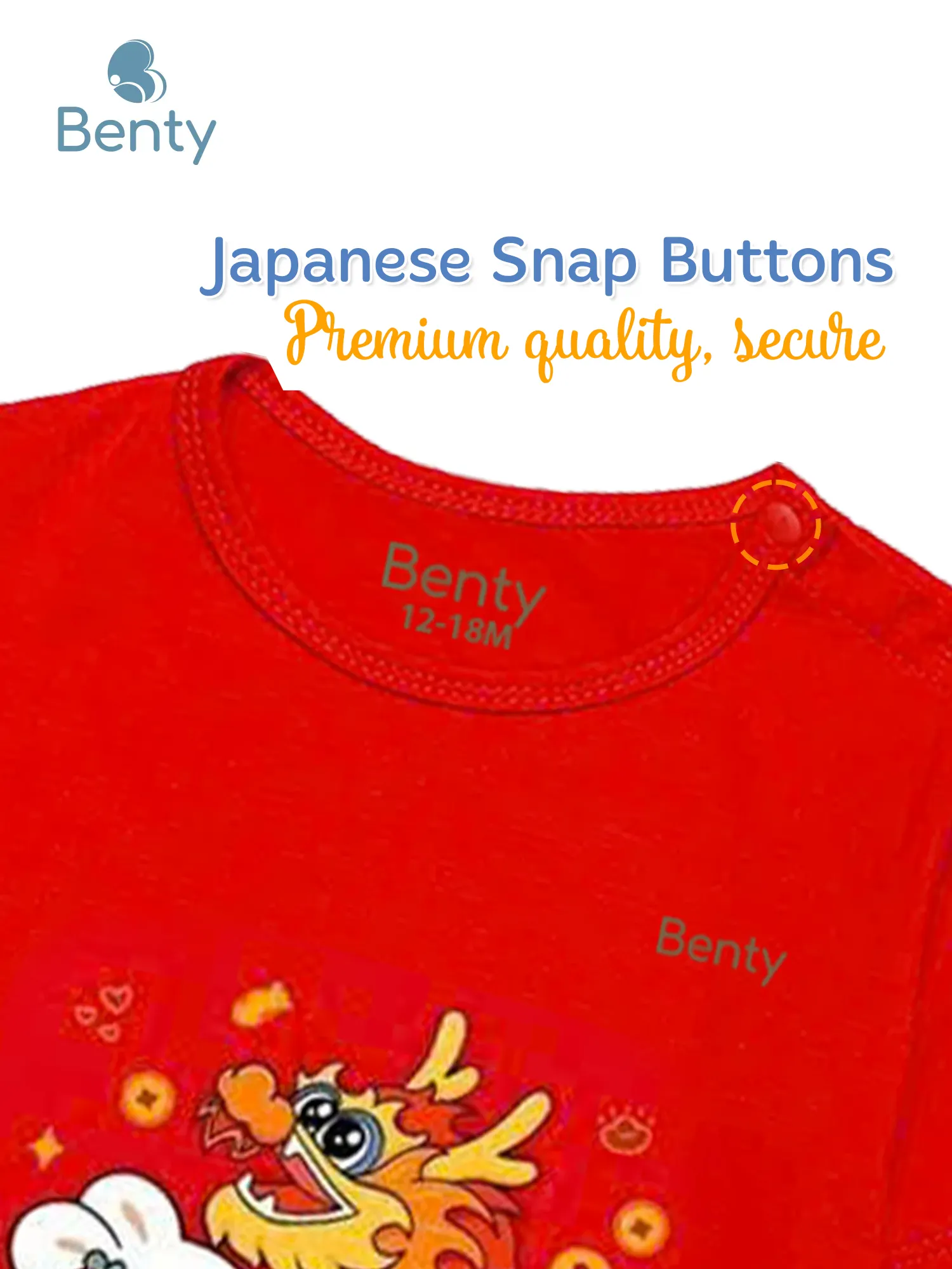 BENTY BT067 shoulder button short sleeve set, premium kidswear
