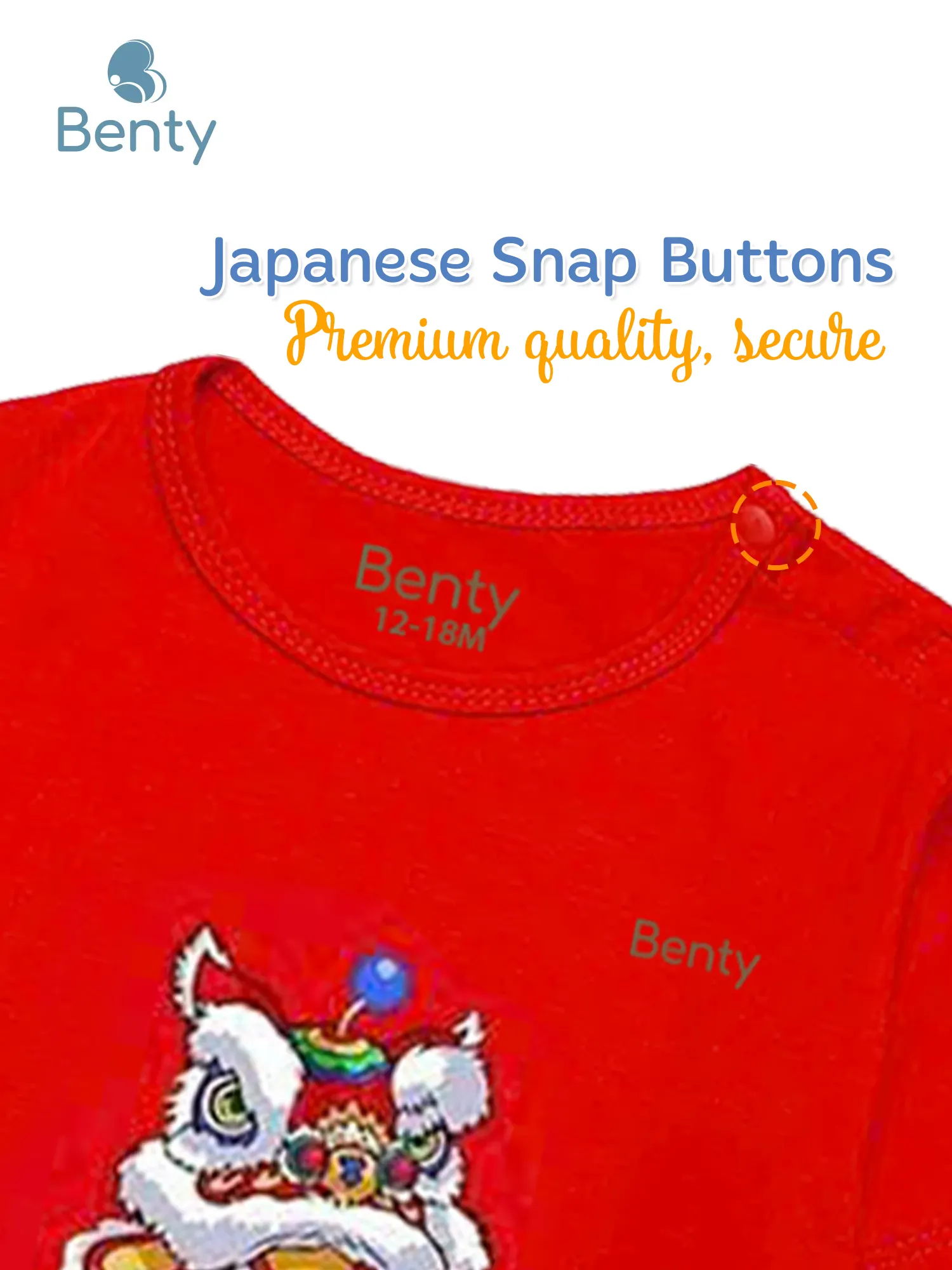 BENTY BT068 shoulder button short sleeve set, soft and vibrant