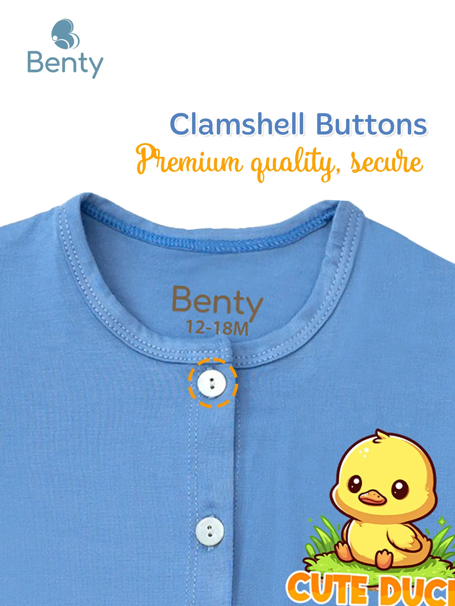 BENTY duck print short sleeve set BT109 outfit for kids