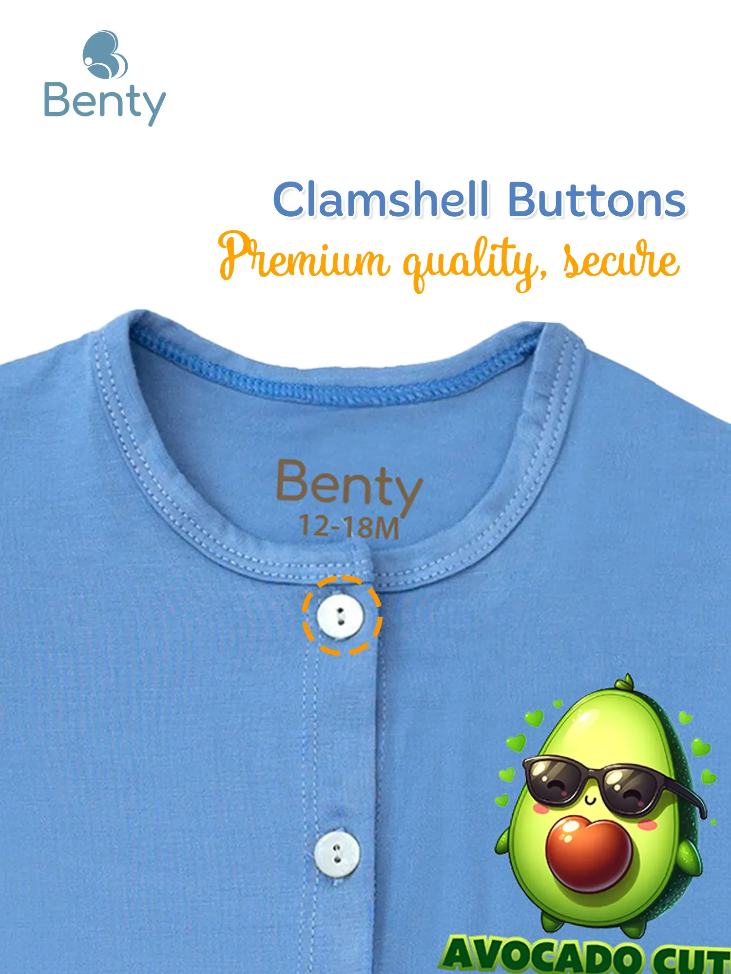 BENTY short sleeve straight button printed set BT116 convenient