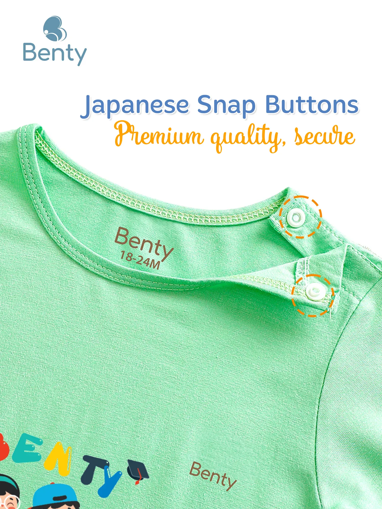 BT033 BENTY mid-length set, adorable clothing for kids