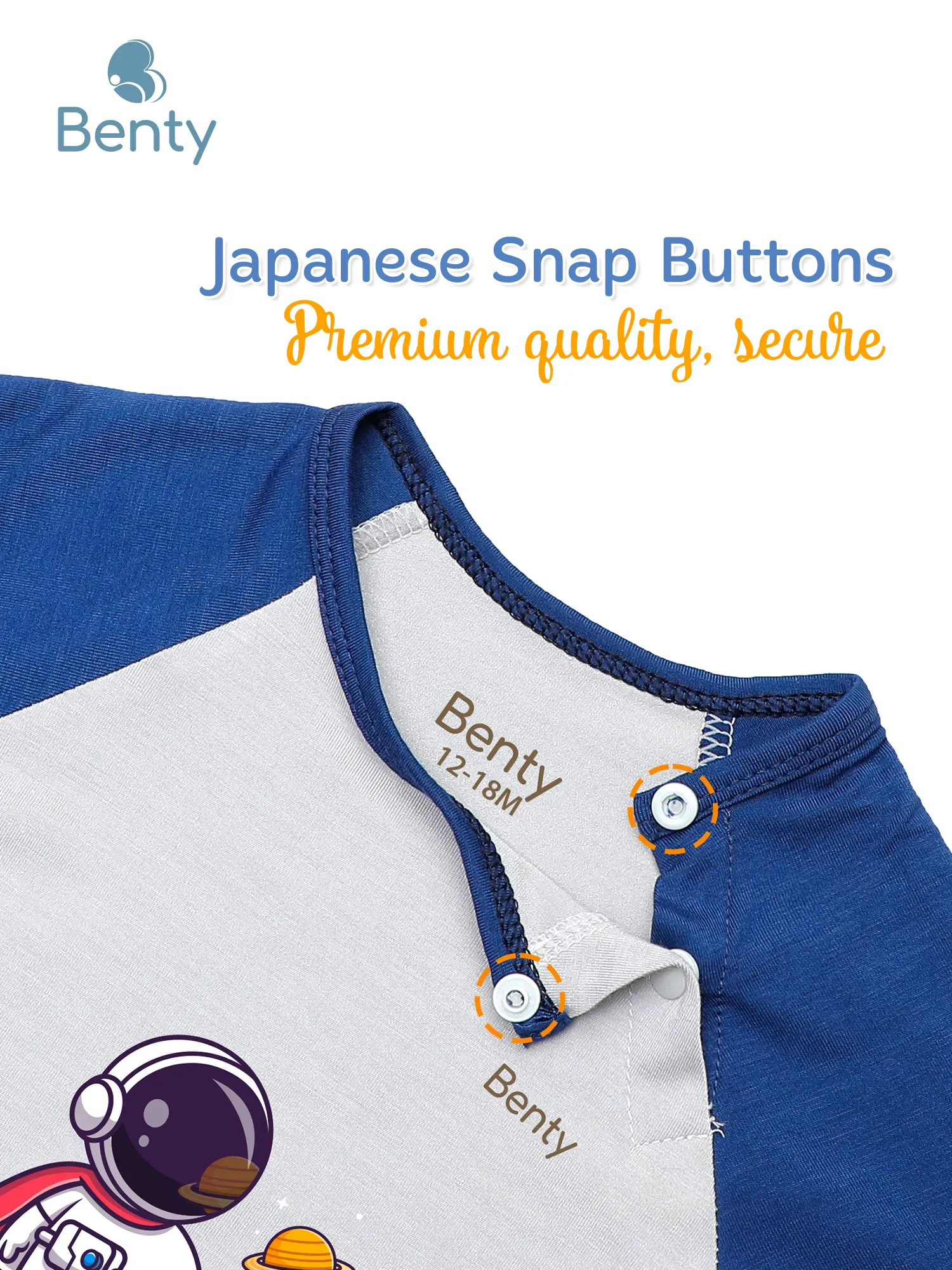 BENTY BT085 printed short sleeve cross button set, kidswear