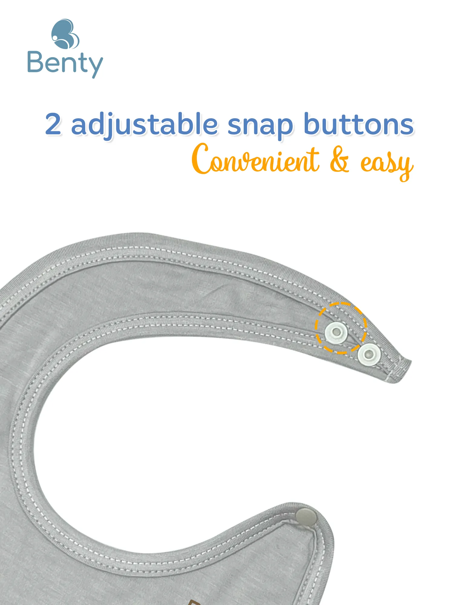 BENTY premium fabric baby feeding bib