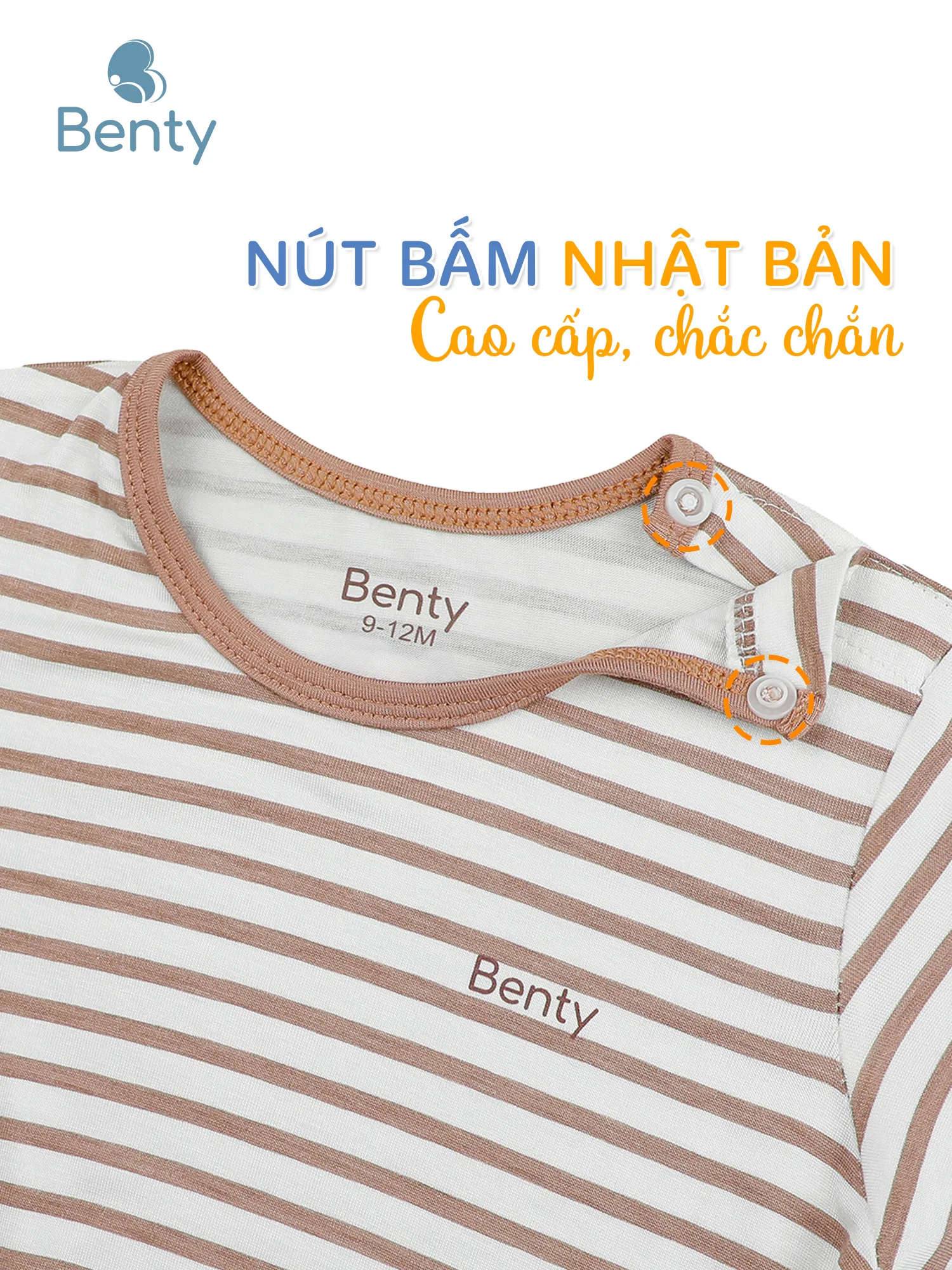 BENTY full striped short-sleeve top and long pants set