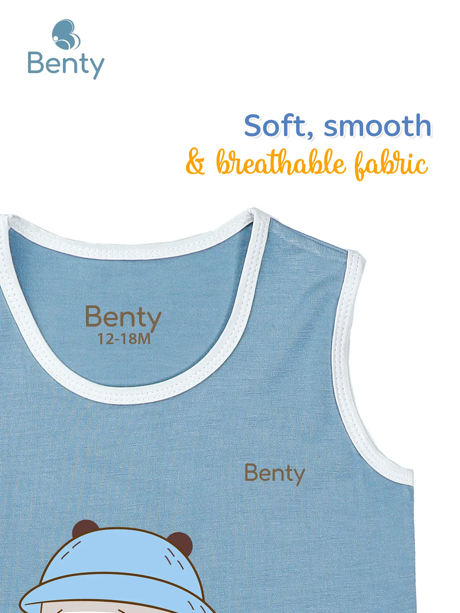 Benty BT071 tank top sports with cute Bubu print, comfortable