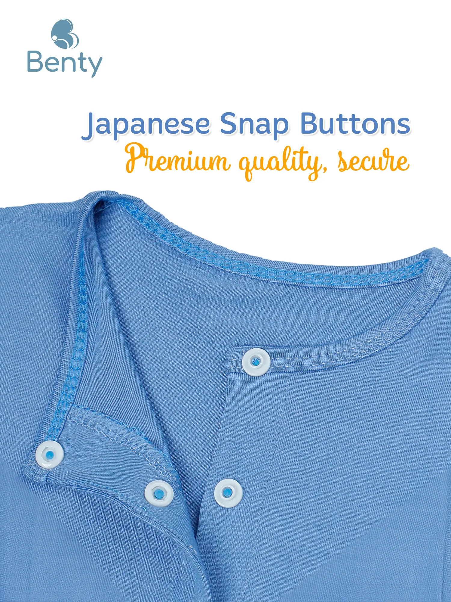 BENTY long-sleeved bodysuit, plain basic style, soft, smooth fabric