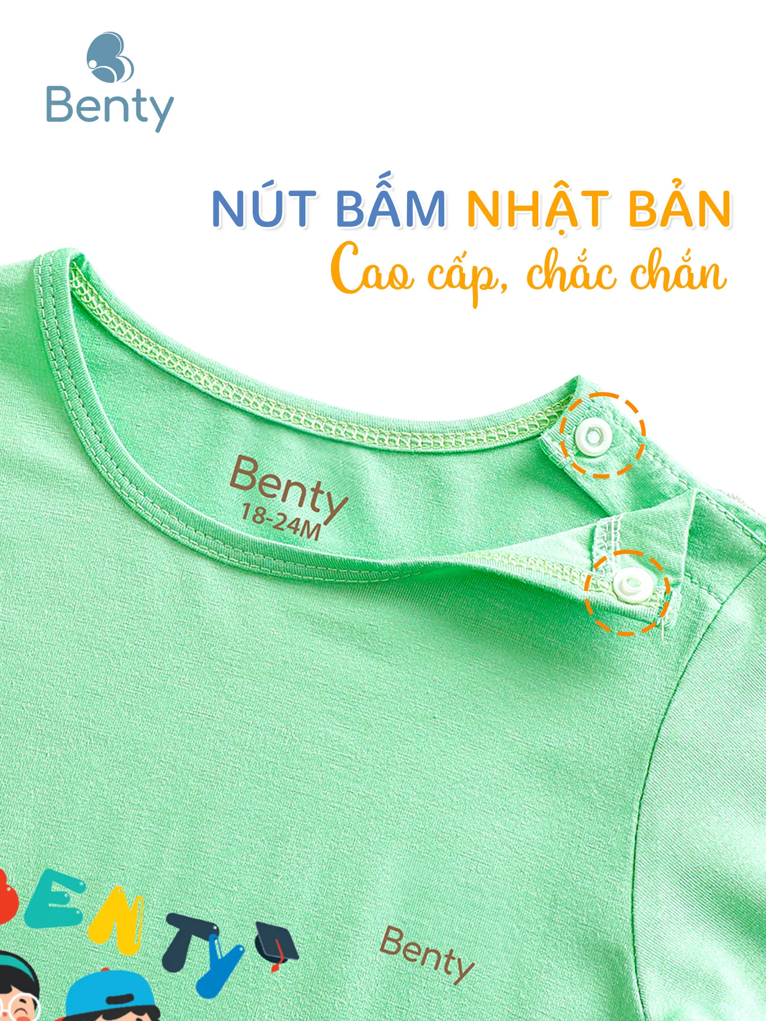 Áo lửng quần lửng BT033 BENTY quần áo trẻ em dễ thương