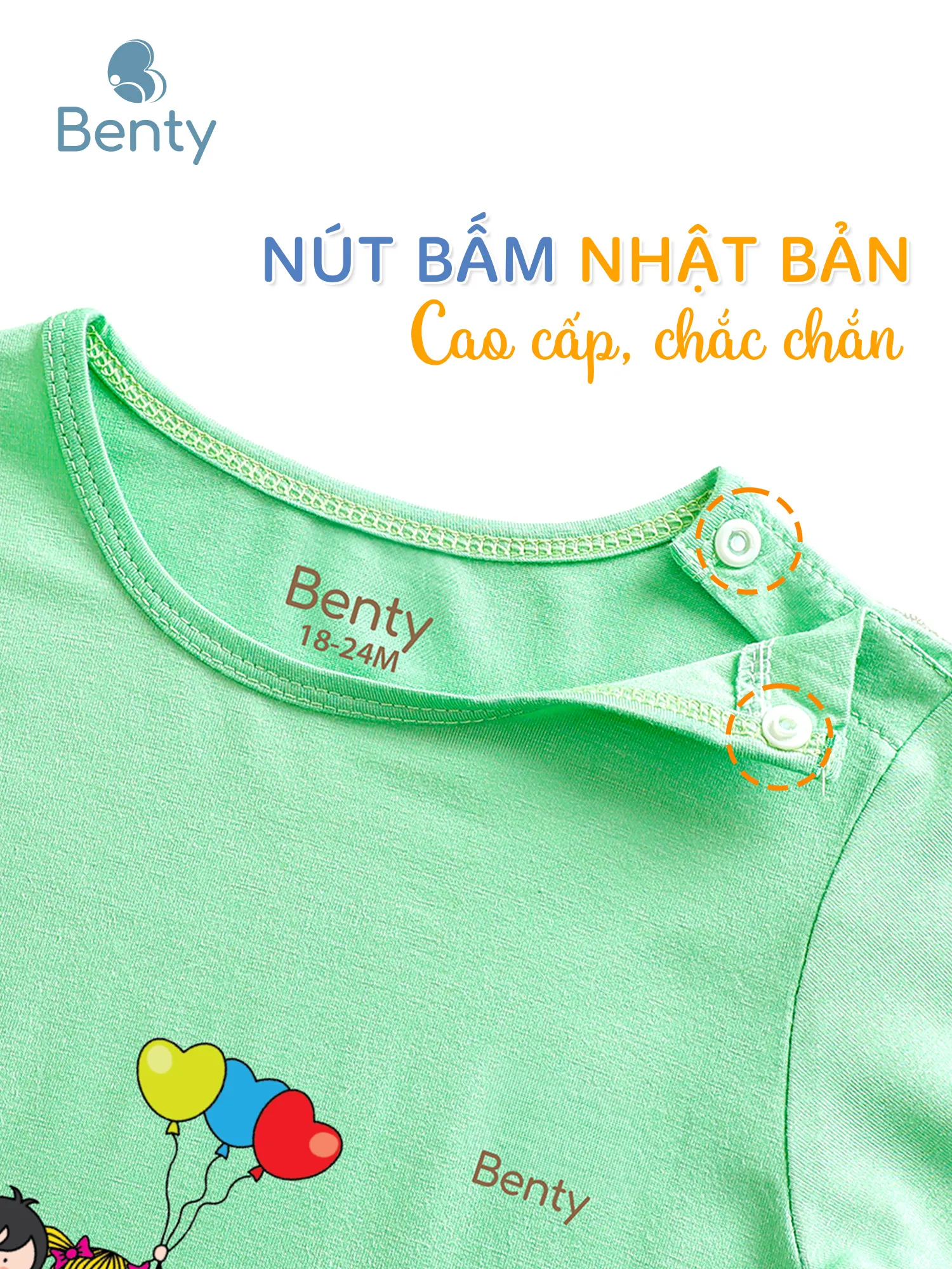 Áo lửng quần lửng BT034 BENTY chất vải mềm mịn mát cho bé