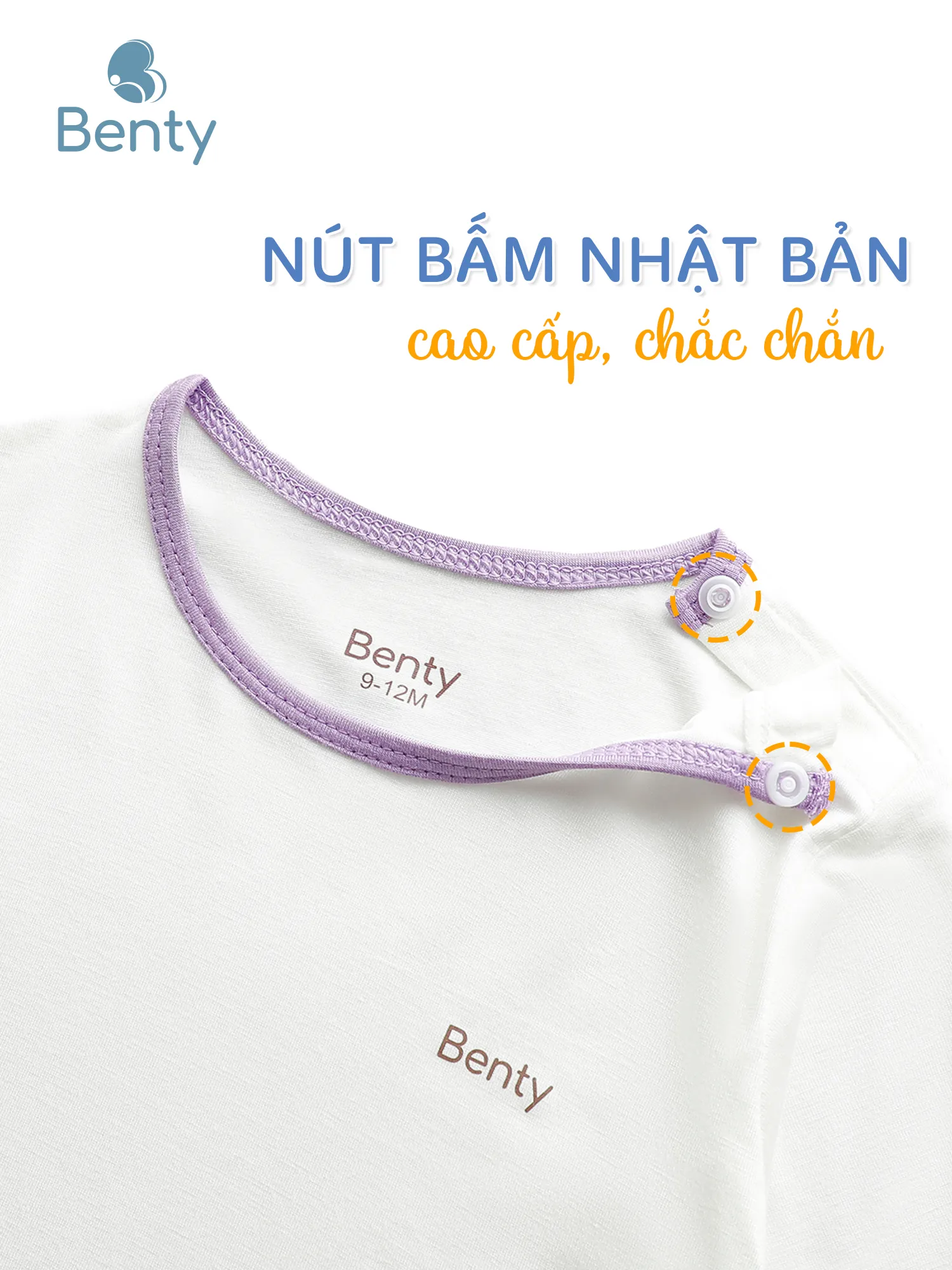 Bộ lửng phối viền trơn BENTY chất liệu an toàn cho làn da