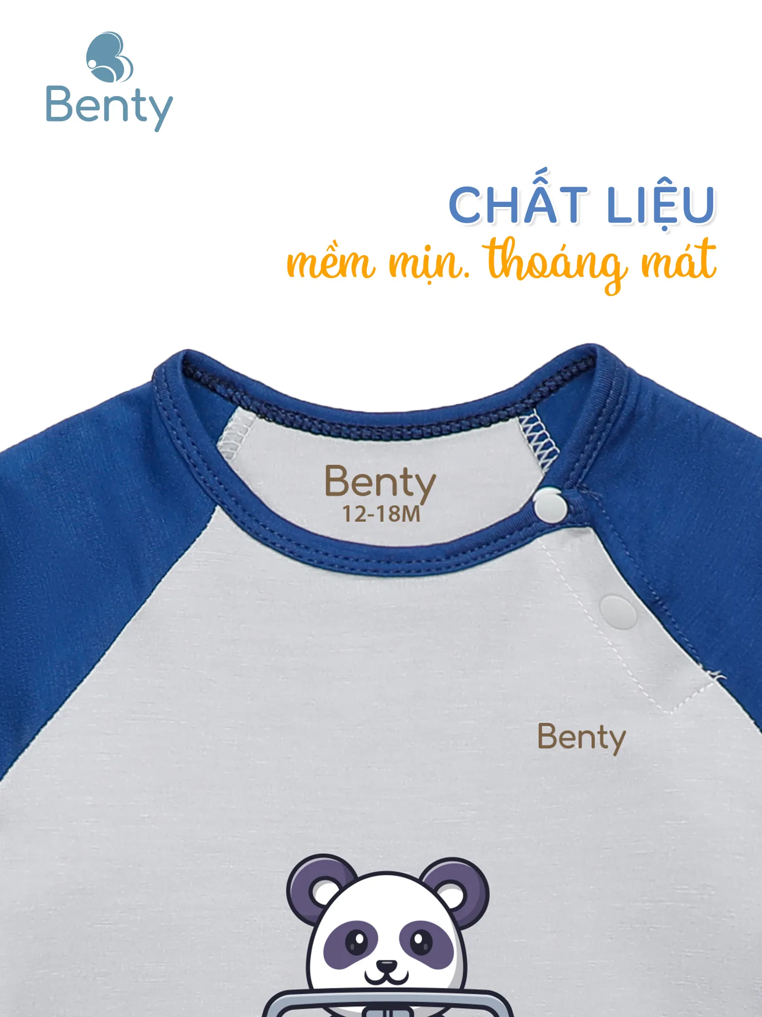 Bộ cộc tay cài chéo in Beep BT084 BENTY,chất mát cho bé